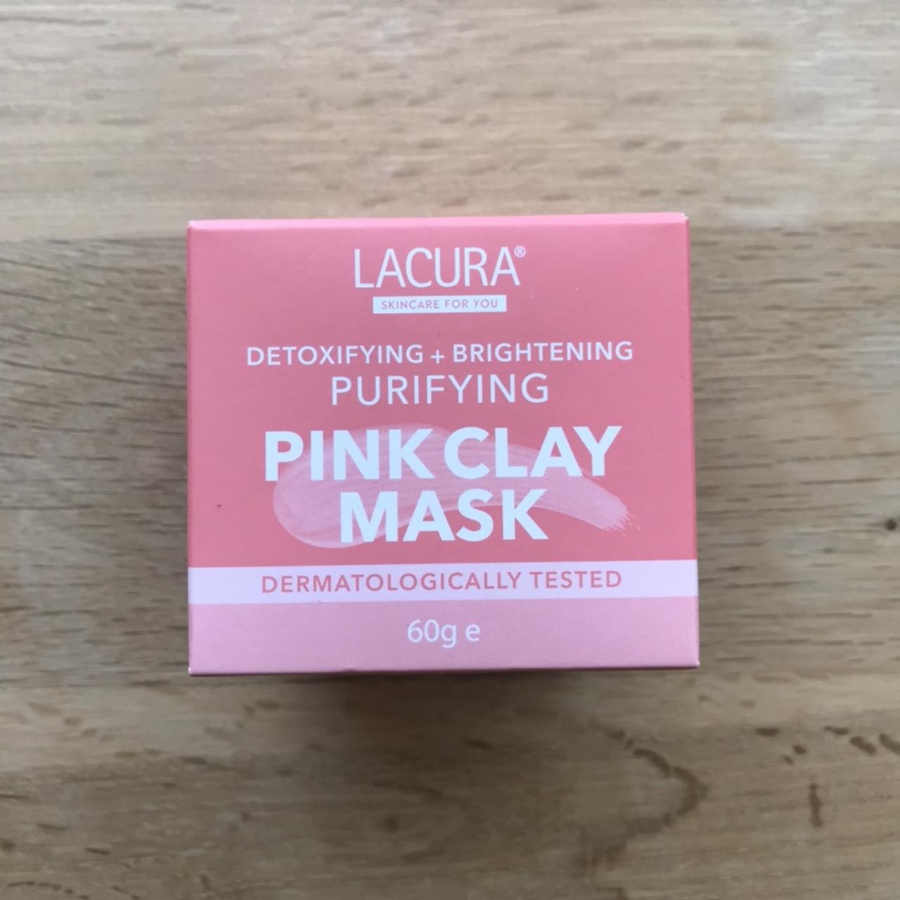 Lacura Purifying Pink Clay Mask with brush 💗 Sand... Depop
