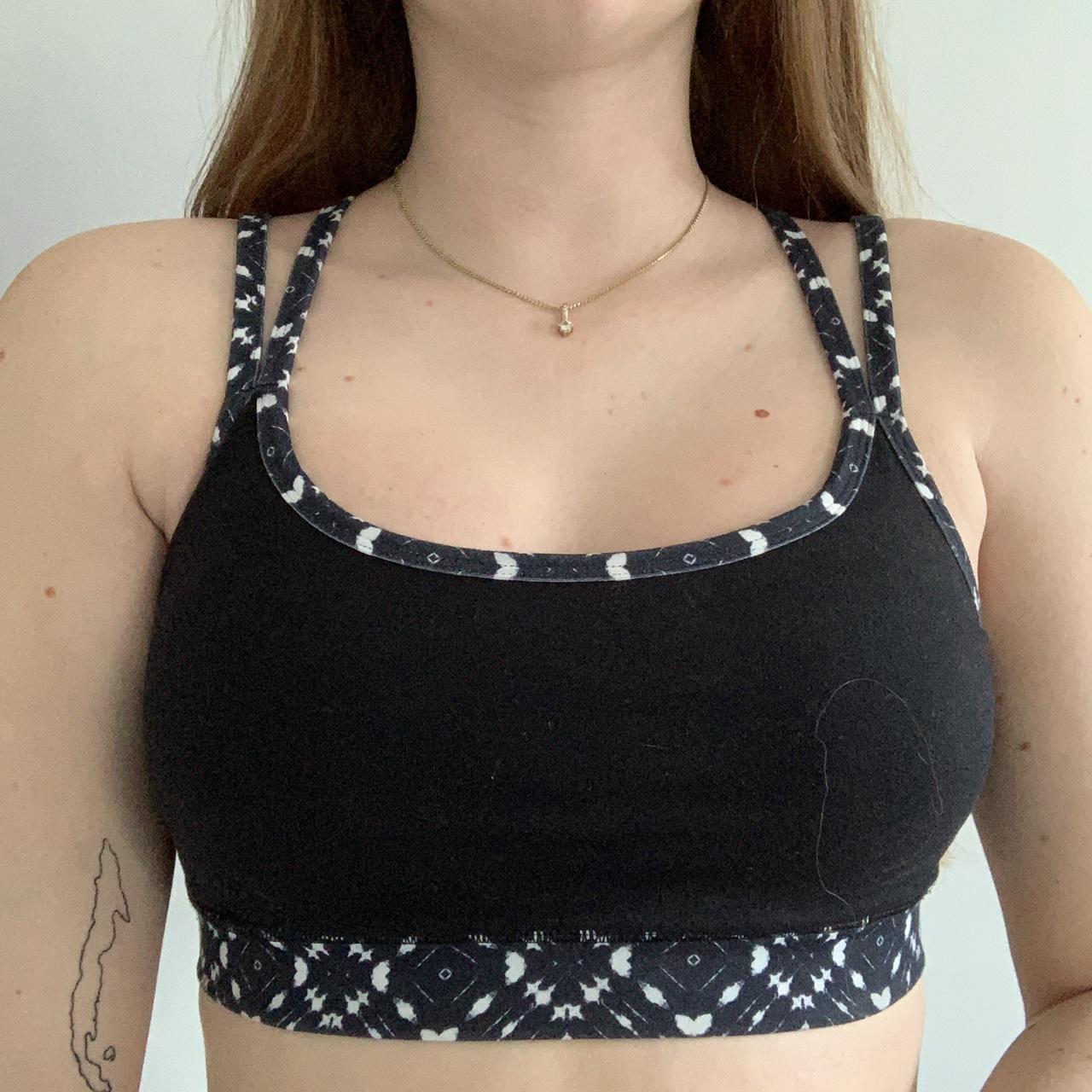 H&M Move - Black Cut Out Sports Bra, Women's - Depop