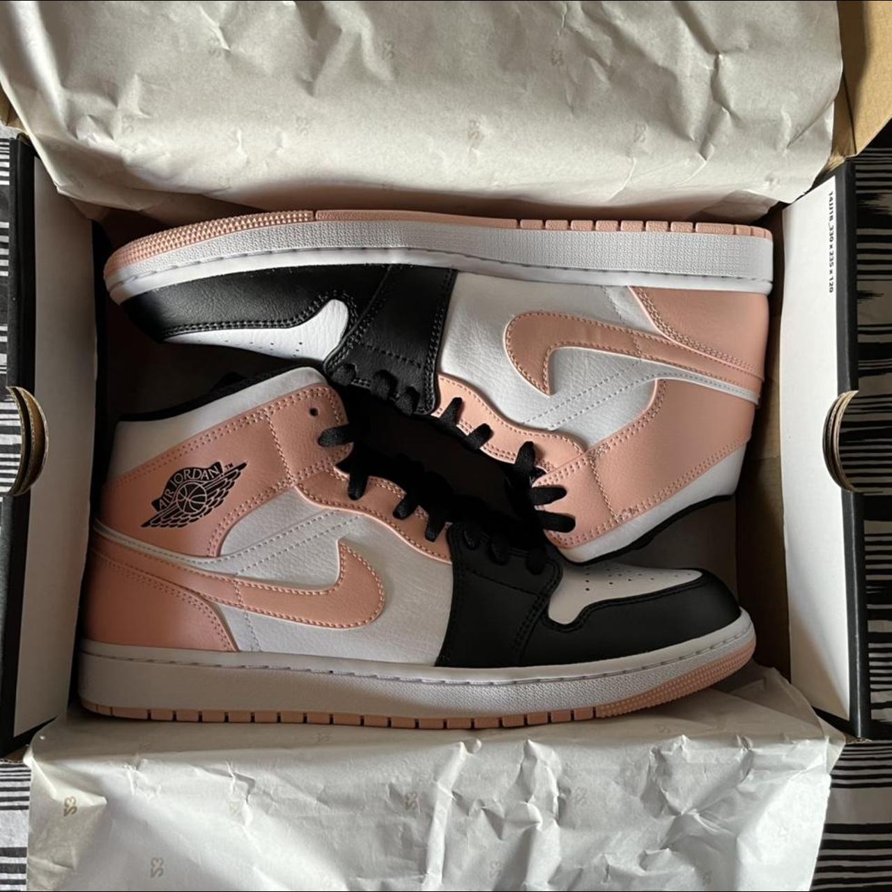 ARCTIC ORANGE (PINK) JORDANS 1 MIDS - UNWORN -... - Depop