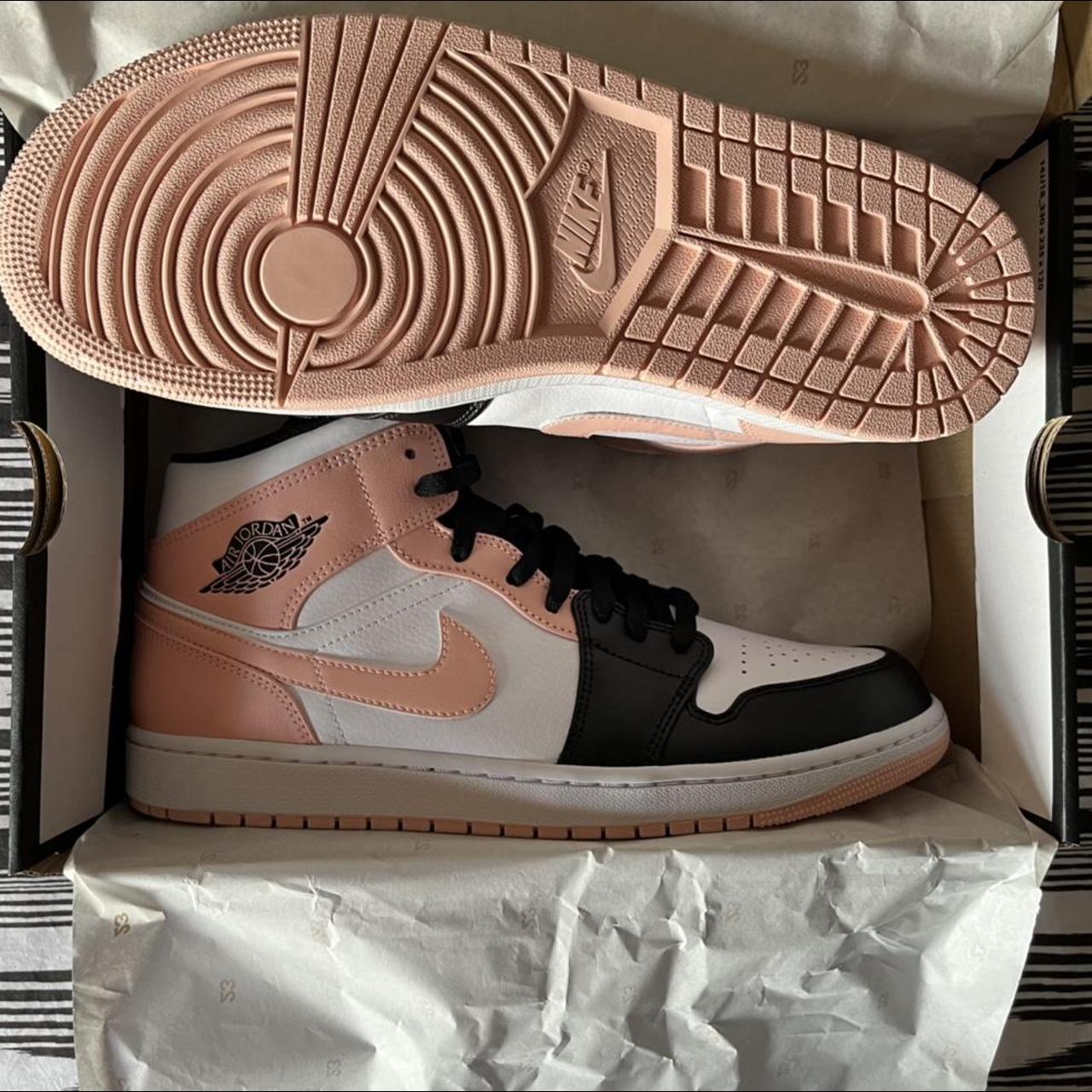 ARCTIC ORANGE (PINK) JORDANS 1 MIDS UNWORN Depop