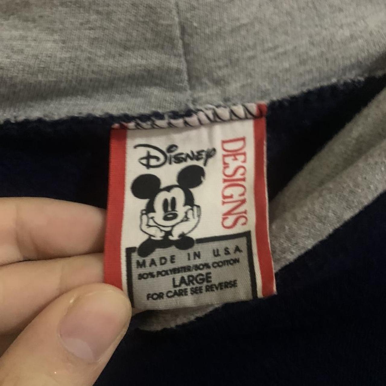 Vintage Disney Mickey Spellout Made in USA Hoodie... - Depop