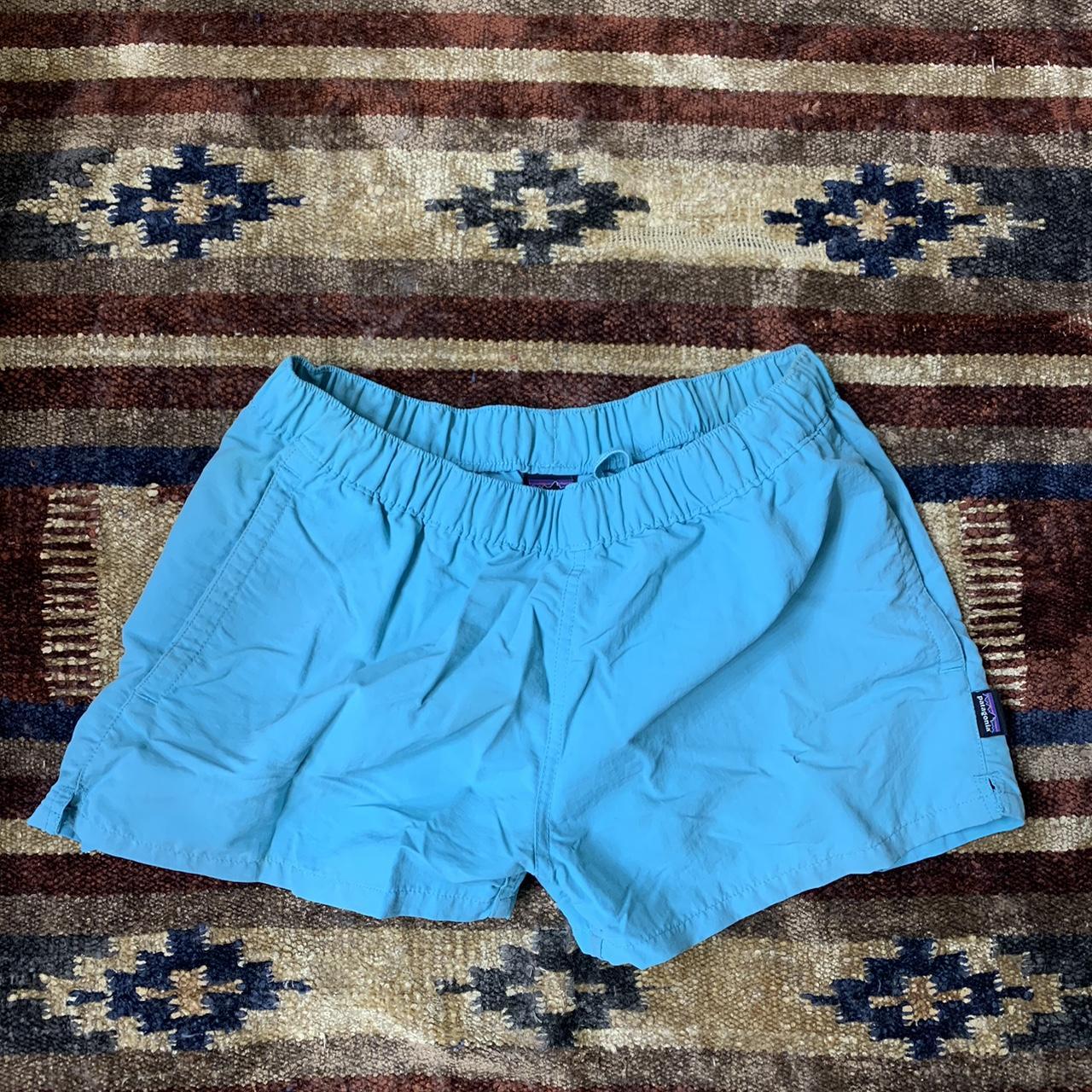 Y2K Patagonia Barely Baggies Sky Blue Nylon... Depop
