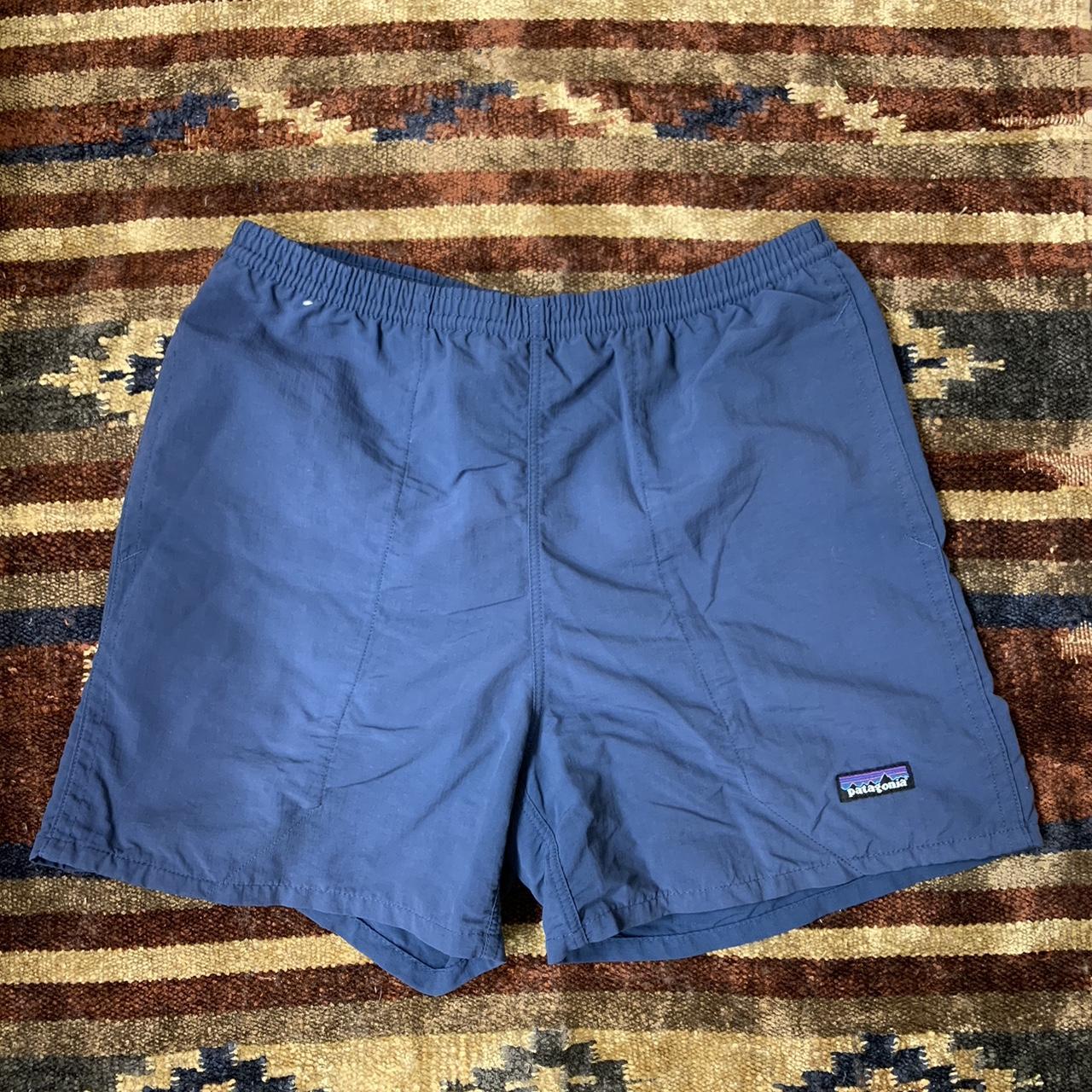 Y2K Navy Patagonia Baggies Shorts #patagonia... - Depop