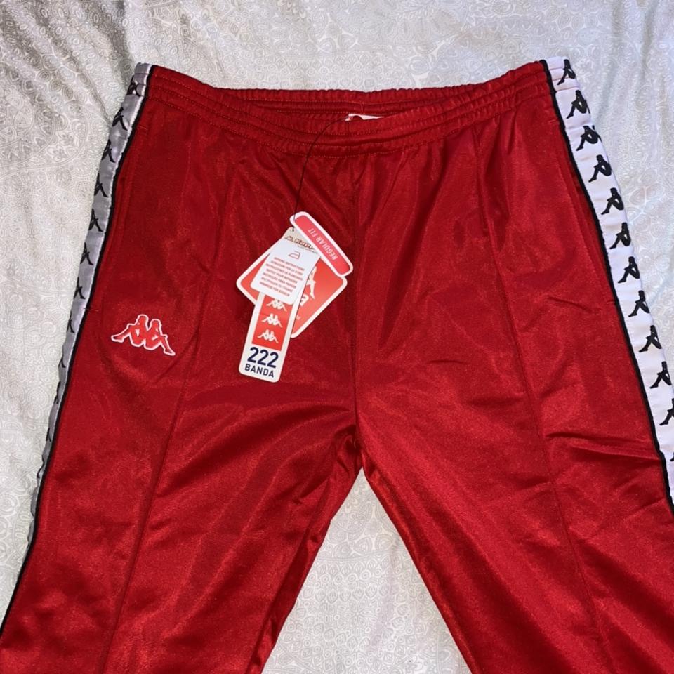 red kappa popper pants