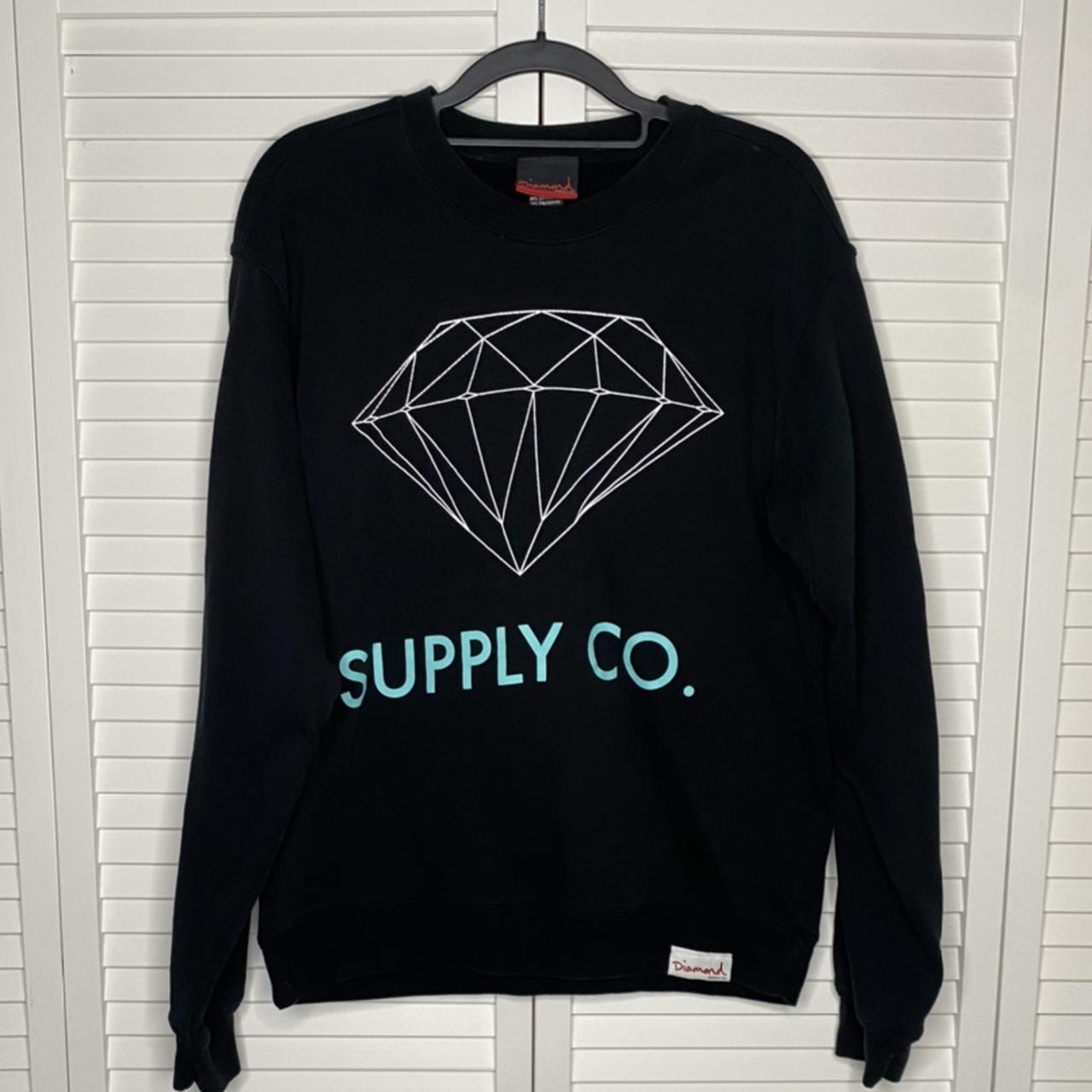 🇺🇸 Black diamond supply sweater 🇺🇸 Size M 🇺🇸 no flaws... - Depop