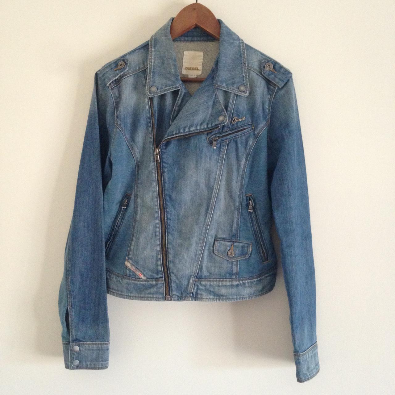 🙌 Diesel Denim jacket, ,size M but fits size L as... - Depop