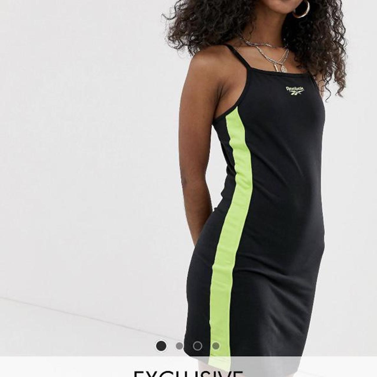 bodycon dress with stripes down the side