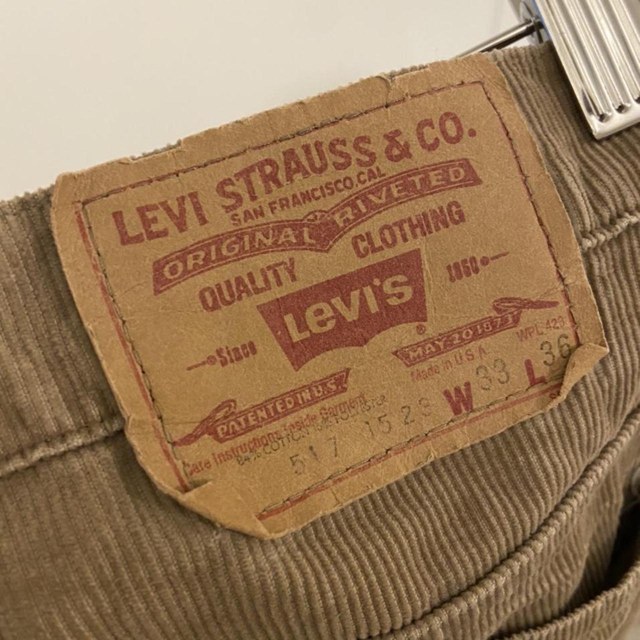 Amazing brown corduroy Levi’s flare jeans, great - Depop