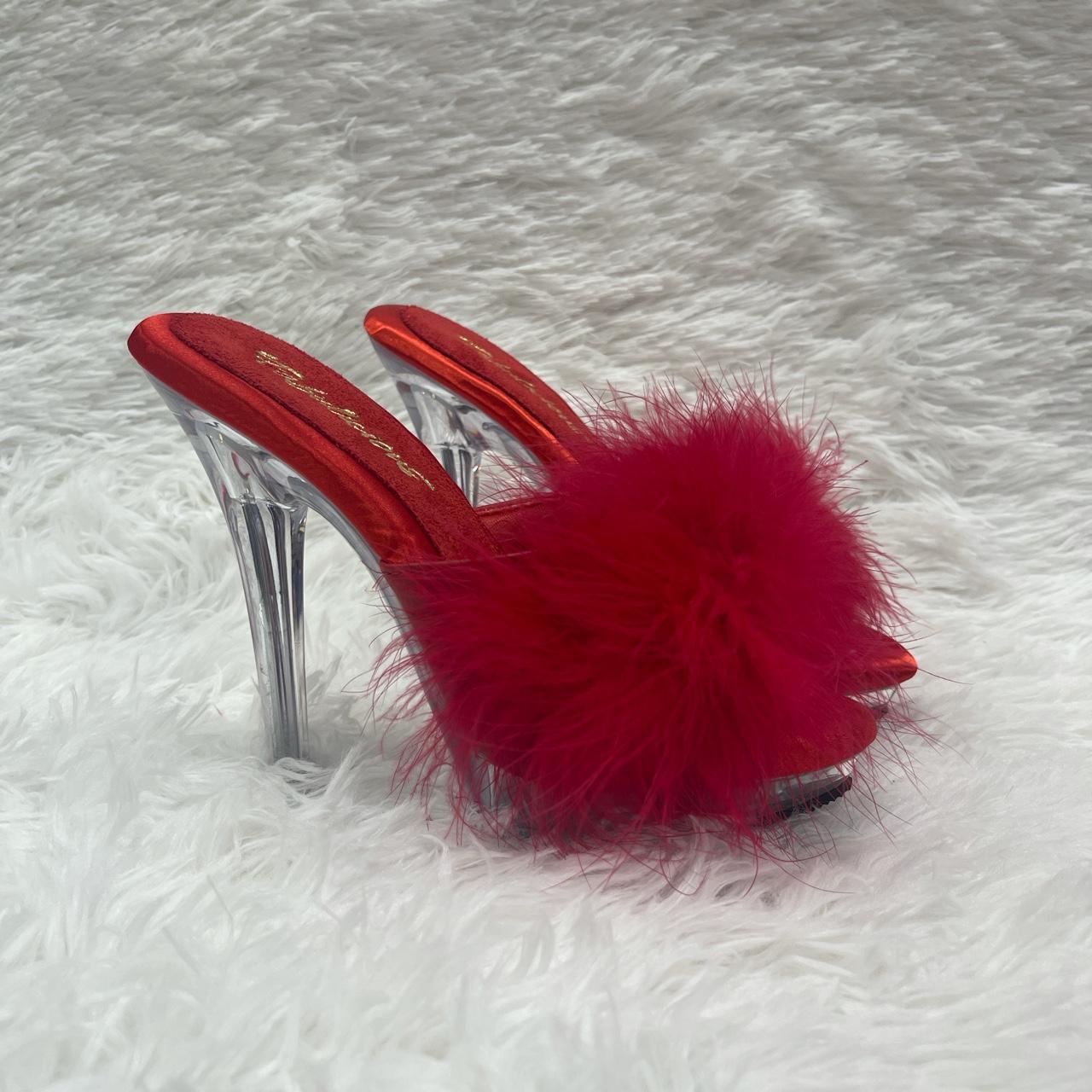 Red best sale pleaser shoes