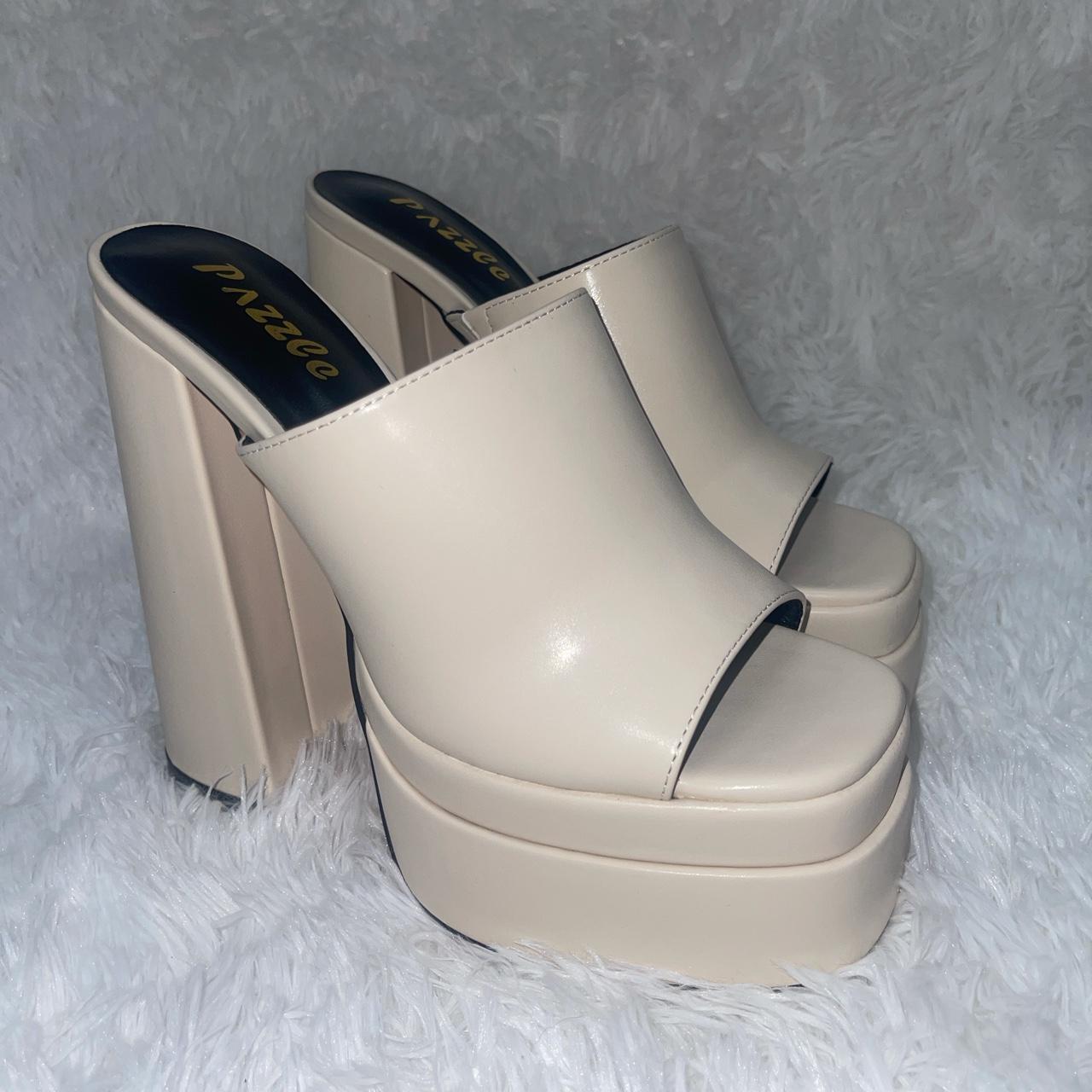 Beige Pazzle Stack-04 Platform Sandals - brand new -... - Depop