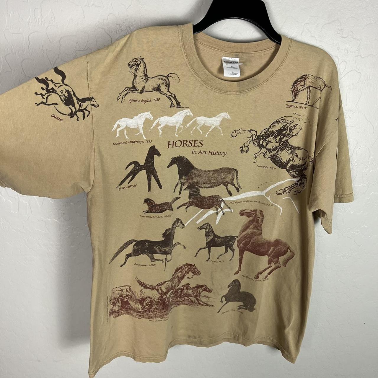 Vintage Horses in Art History All Over Front Print... - Depop