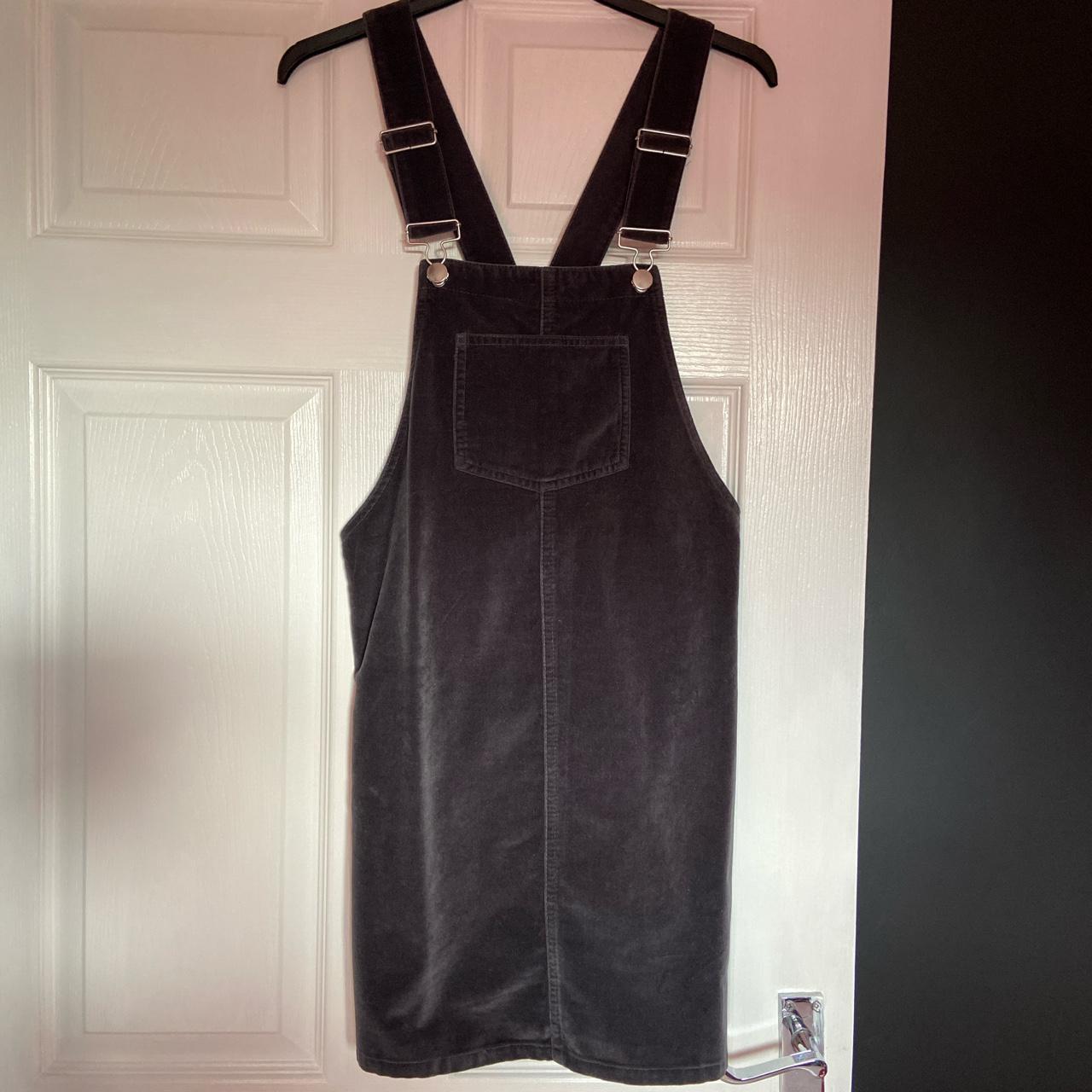 Black denim outlet pinafore dress primark