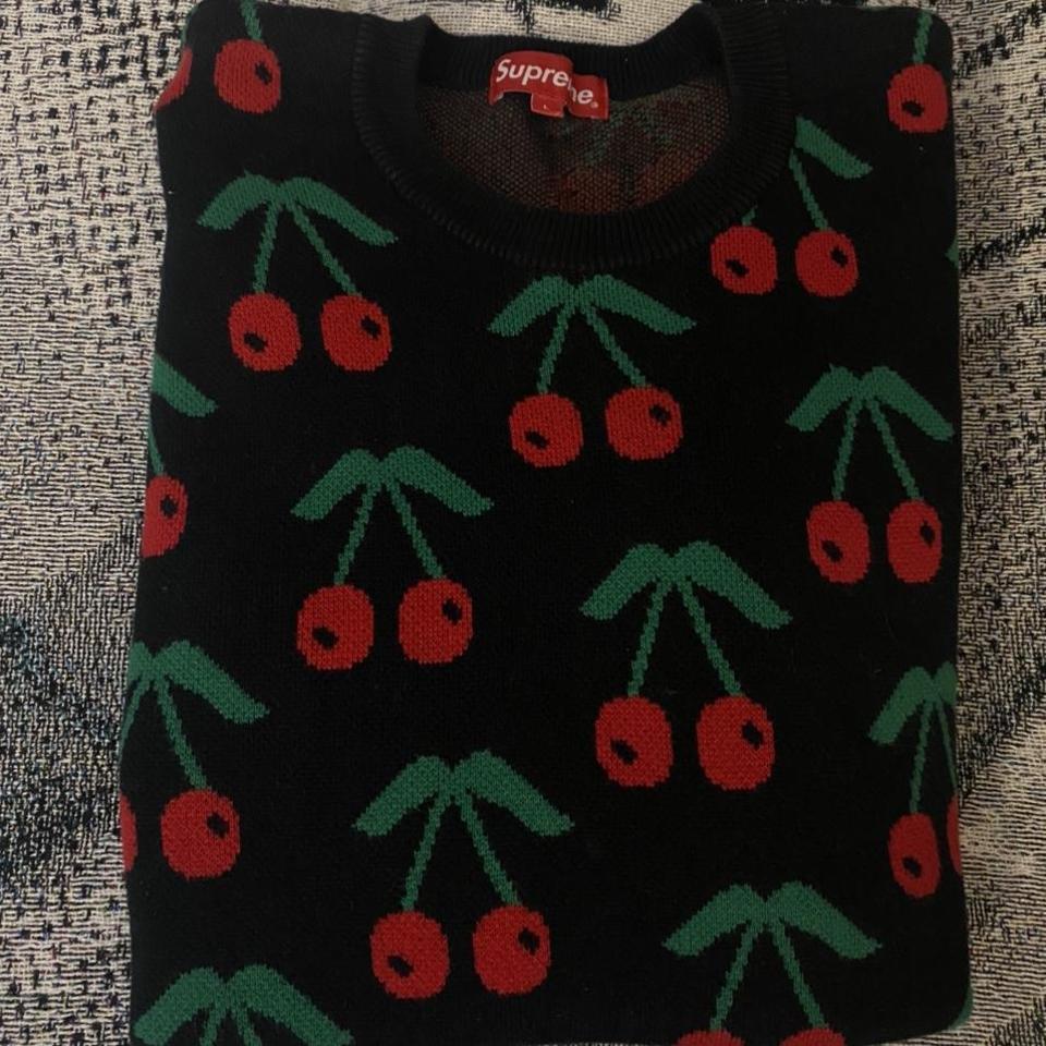 Supreme Cherry Crewneck F/W14 Size L great condition... - Depop