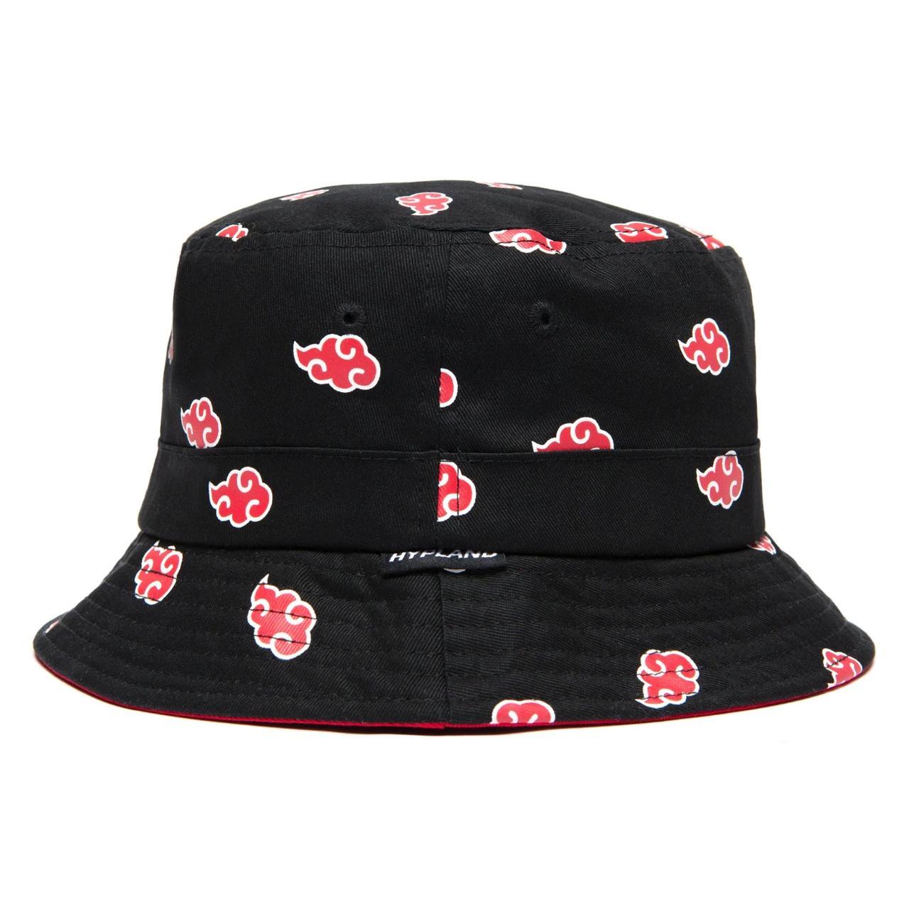 hypland naruto akatsuki bucket hat. 100% cotton... - Depop