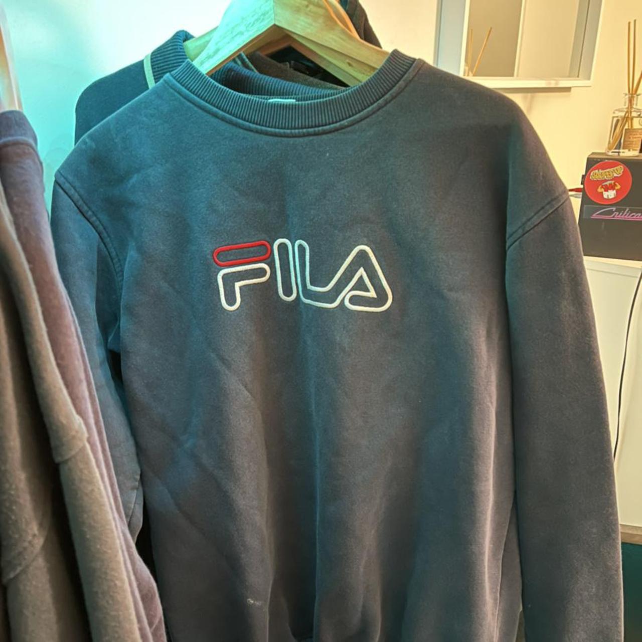 navy fila jumper