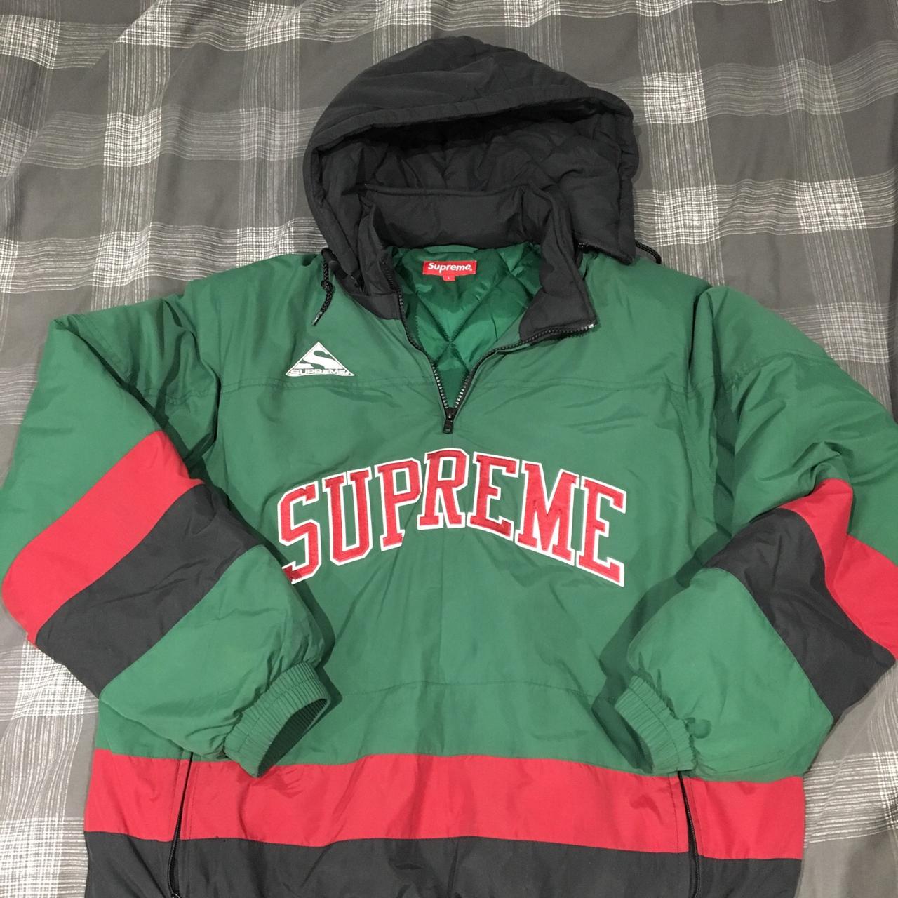 Supreme puffy hockey 2024 pullover dark green