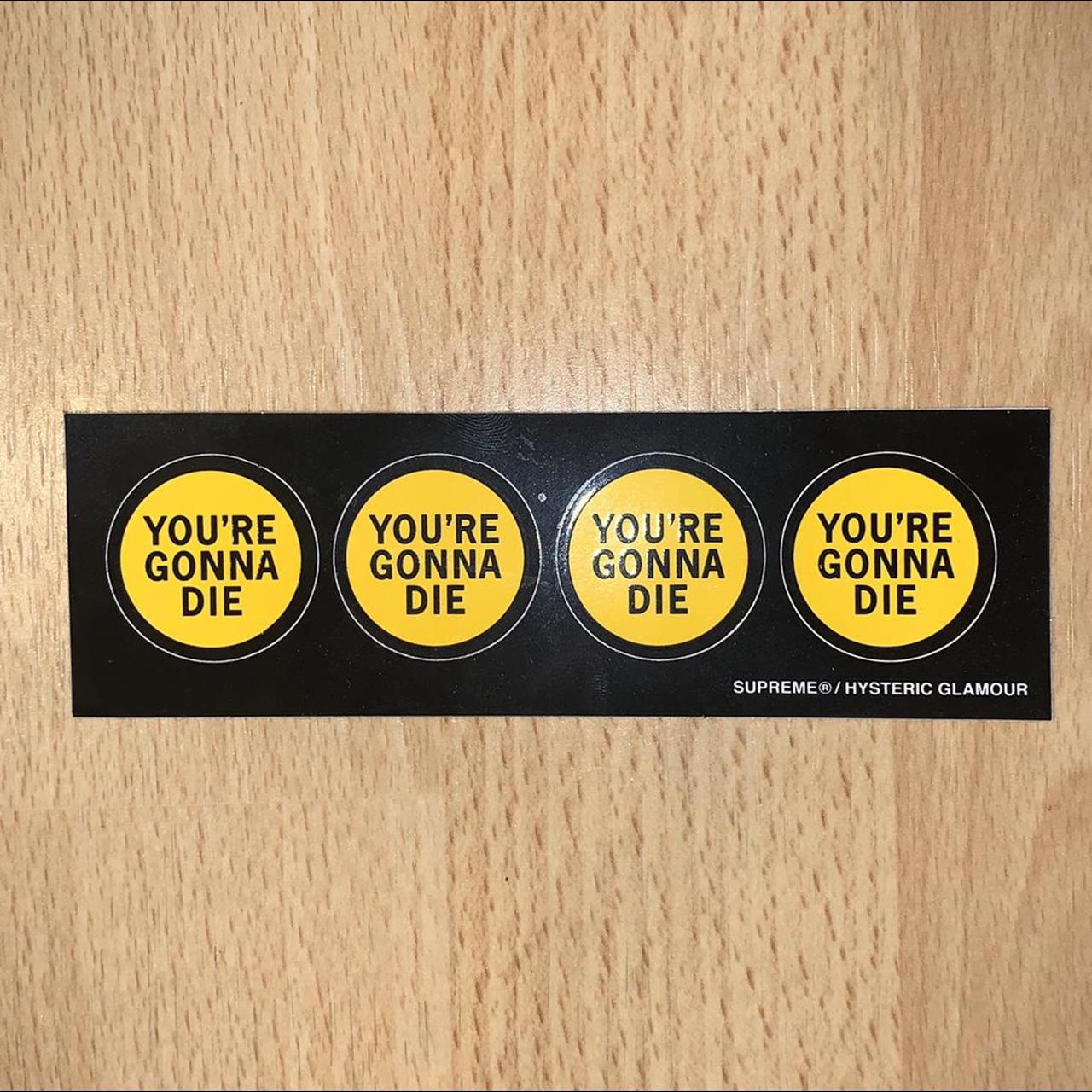 supreme hysteric sticker