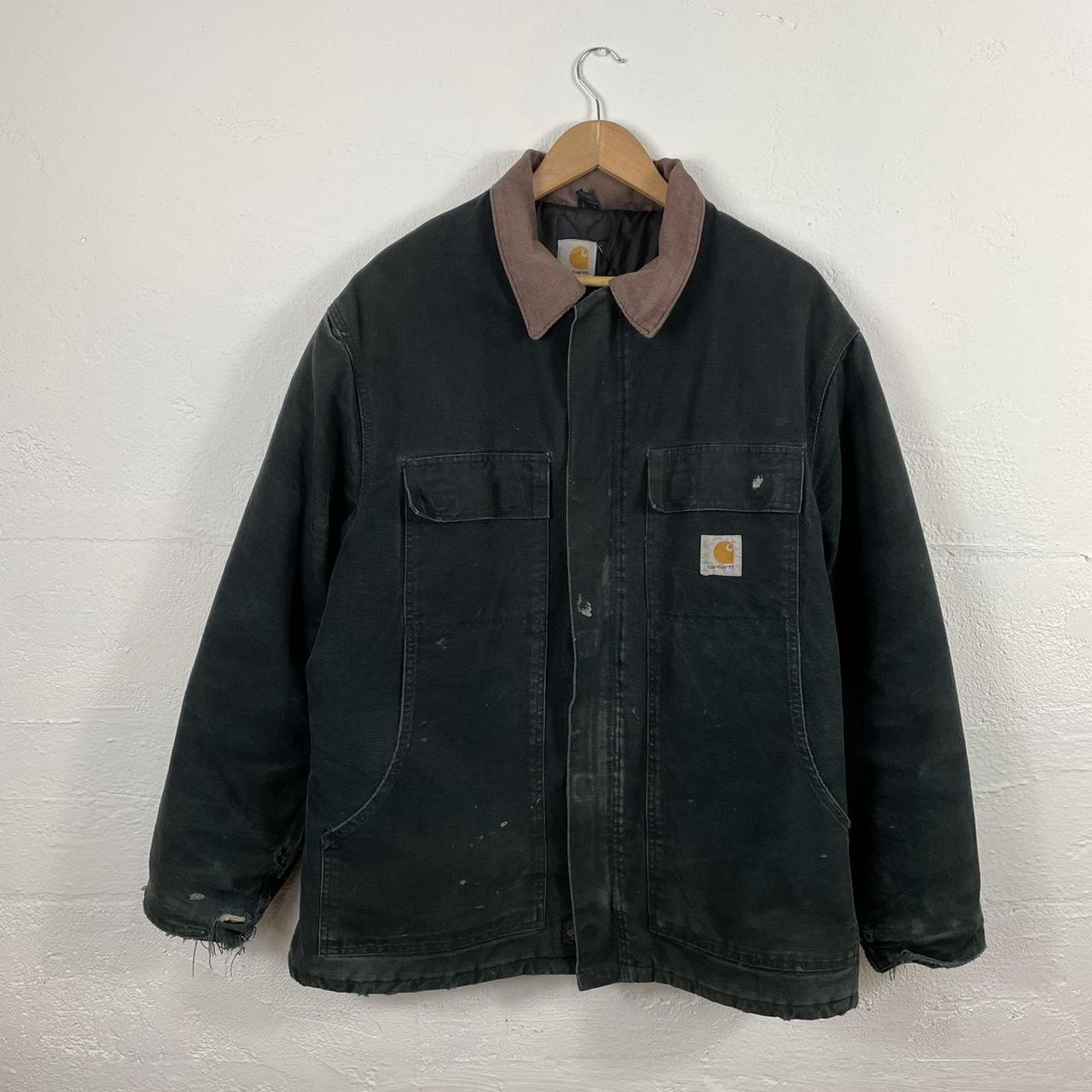 Carhartt vintage worked in Michigan chore jacket - Depop