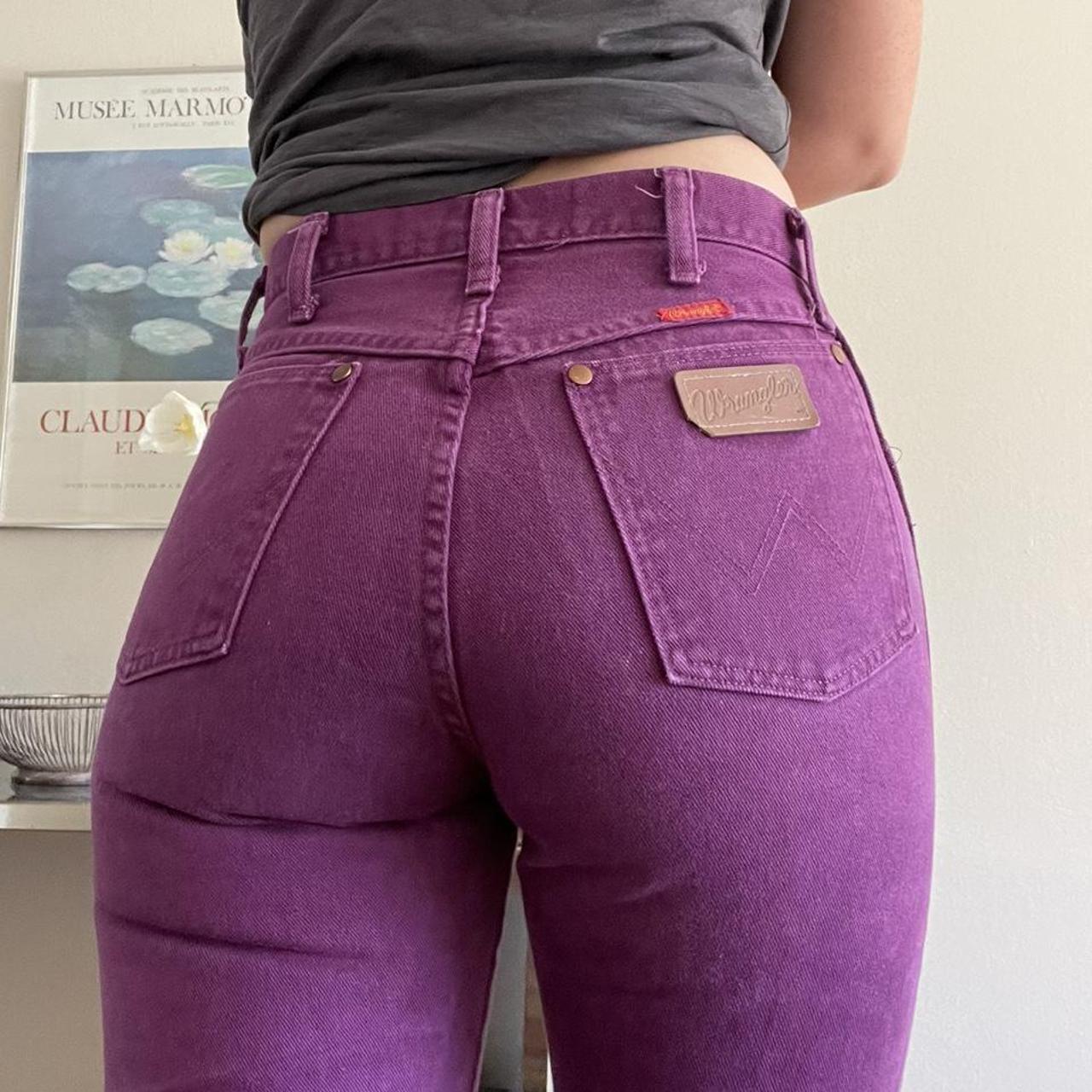 purple wrangler jeans