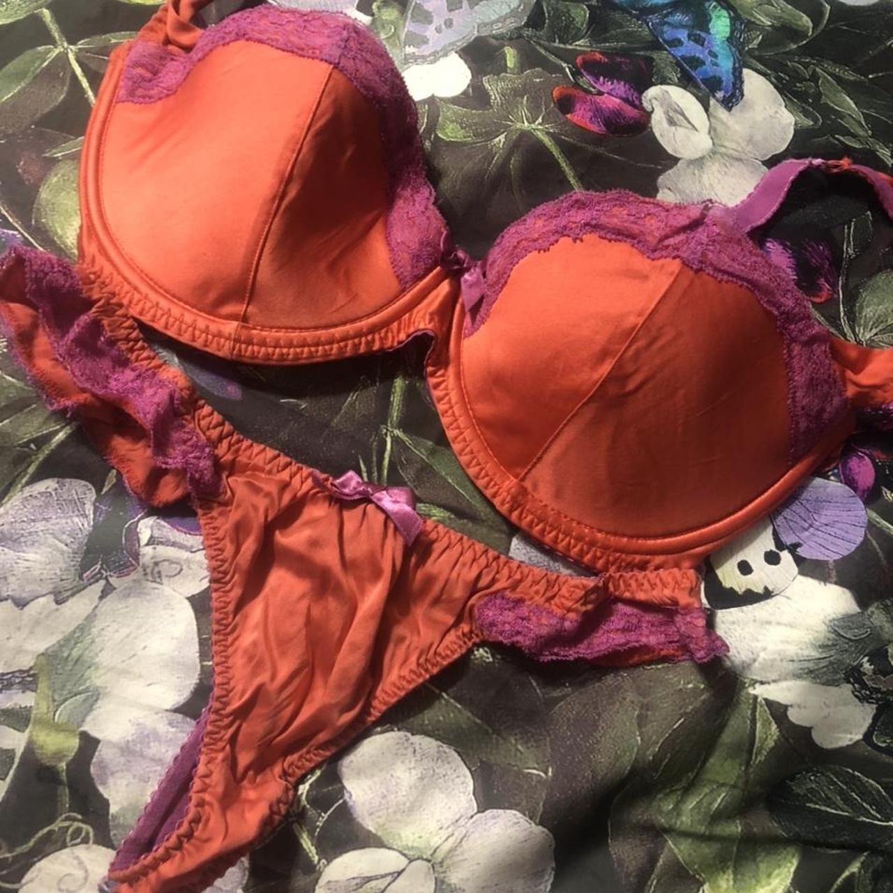 Agent Provocateur Lucie coral Bra & thong. Thong is... - Depop