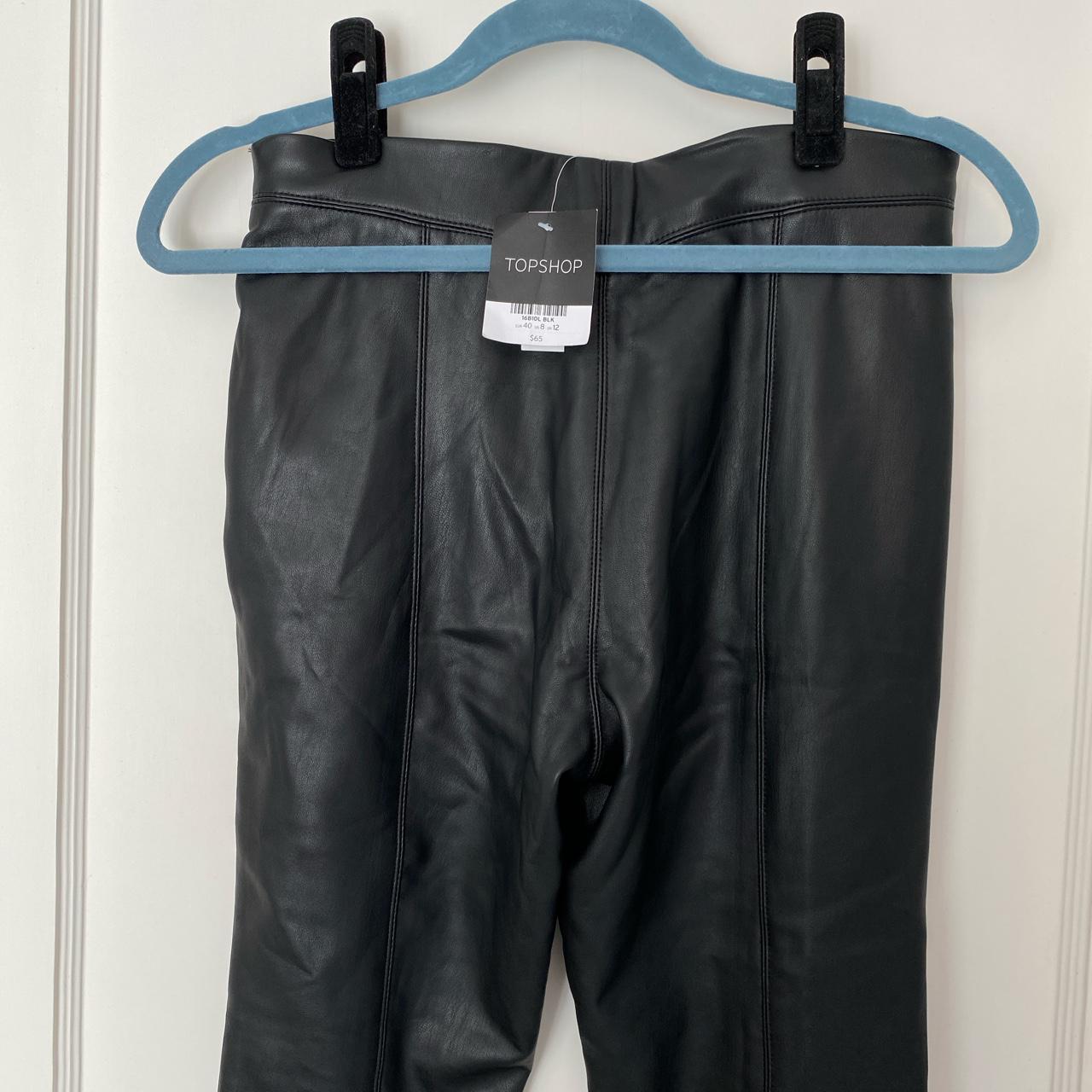 topshop leggings leather