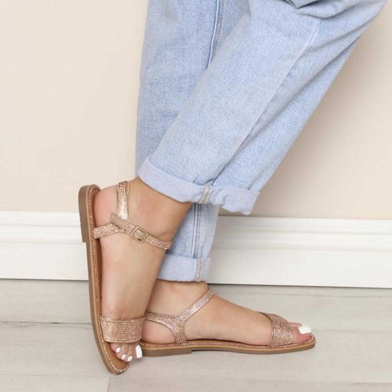 Made For Fun Flat Sandals - Silver | Fashion Nova, Shoes | Fashion Nova