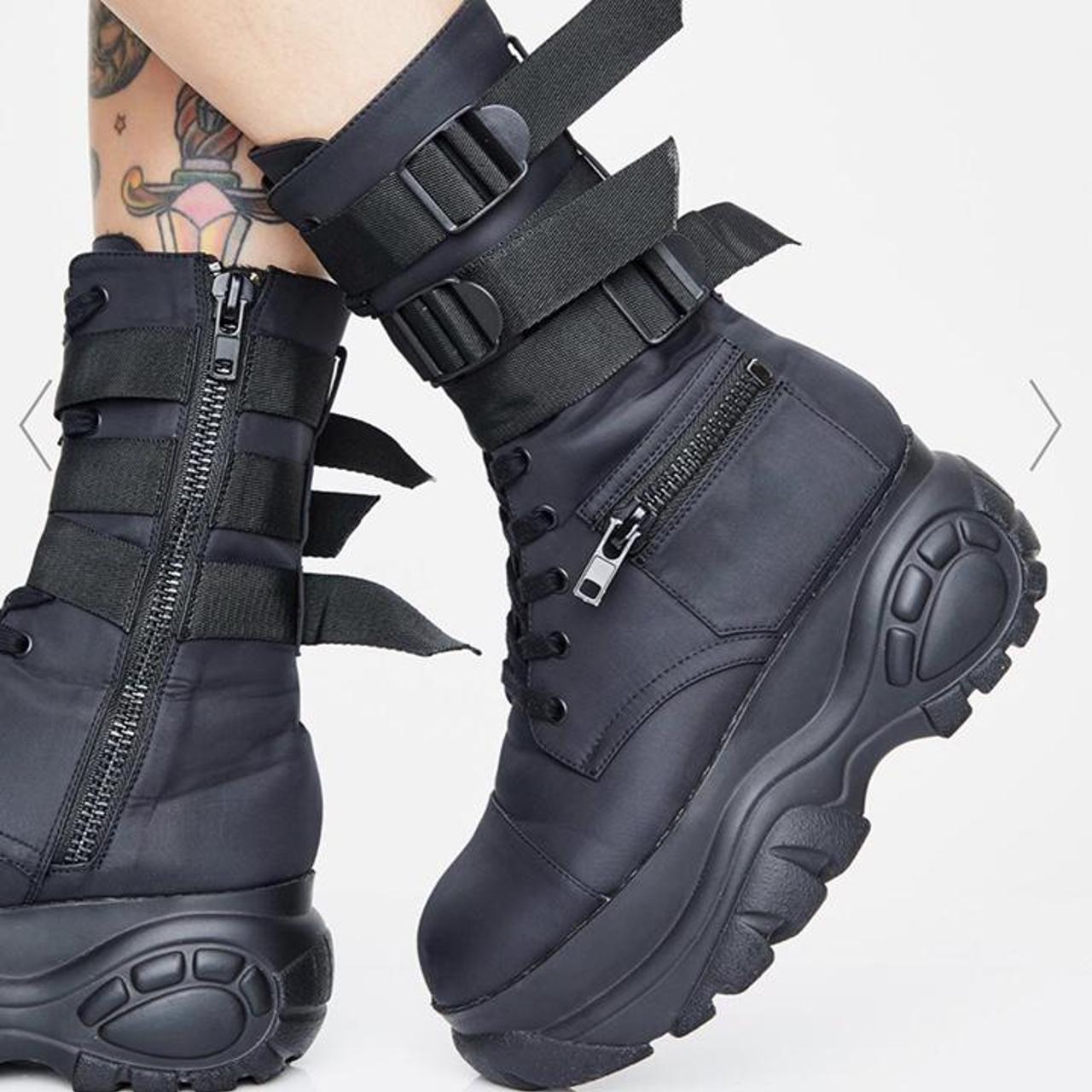 Hard Leather Louis Vuitton Combat Boots Boots are - Depop