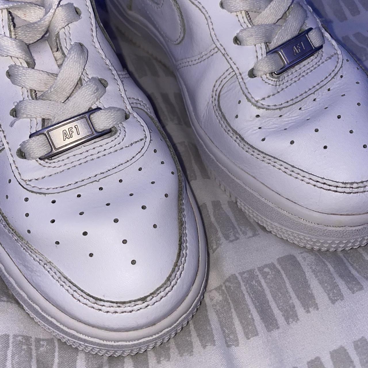 ladies white nike air force trainers