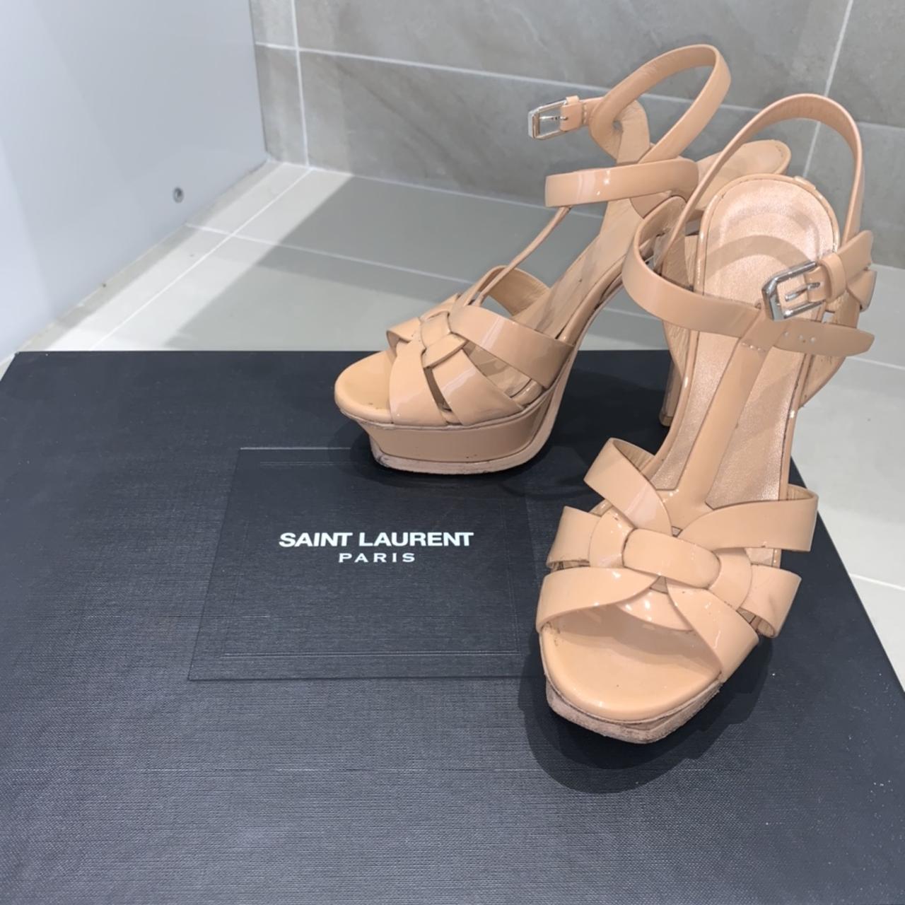 Ysl tribute best sale heels nude