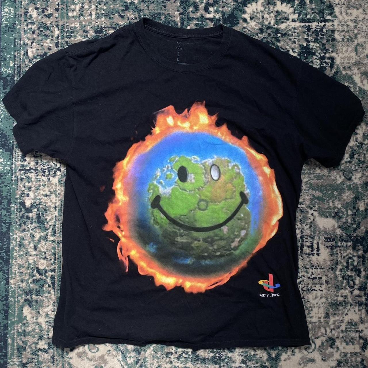 Travis Scott Cactus Jack x Fortnite merch T-shirt | Depop