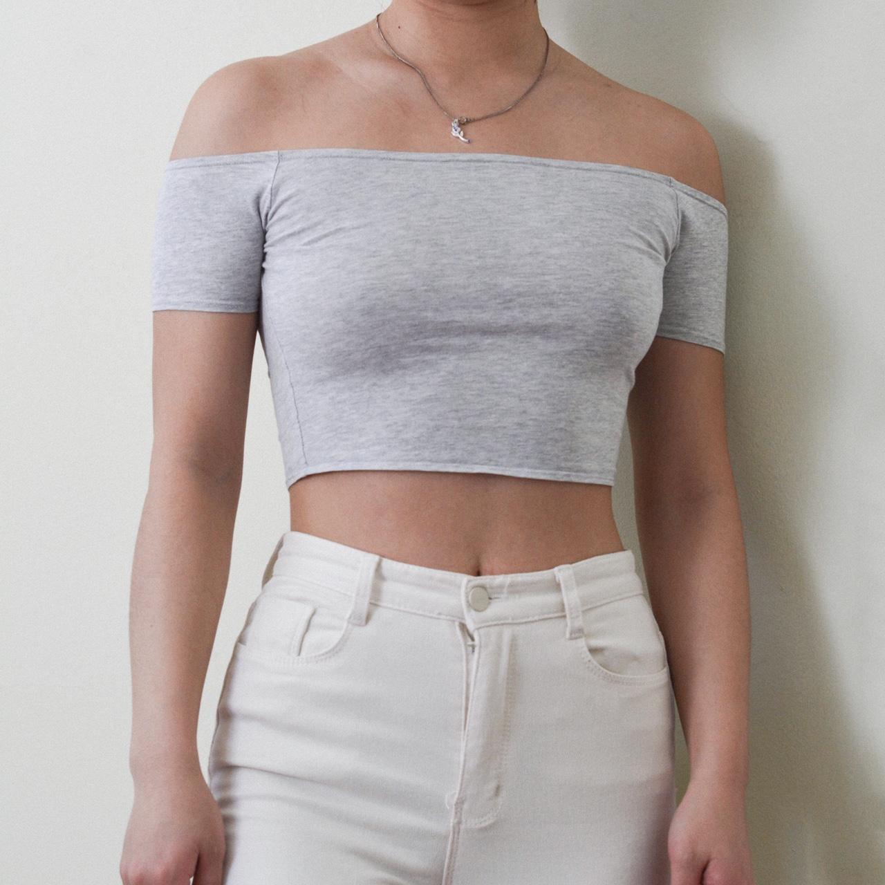 Hollister off the 2025 shoulder crop top