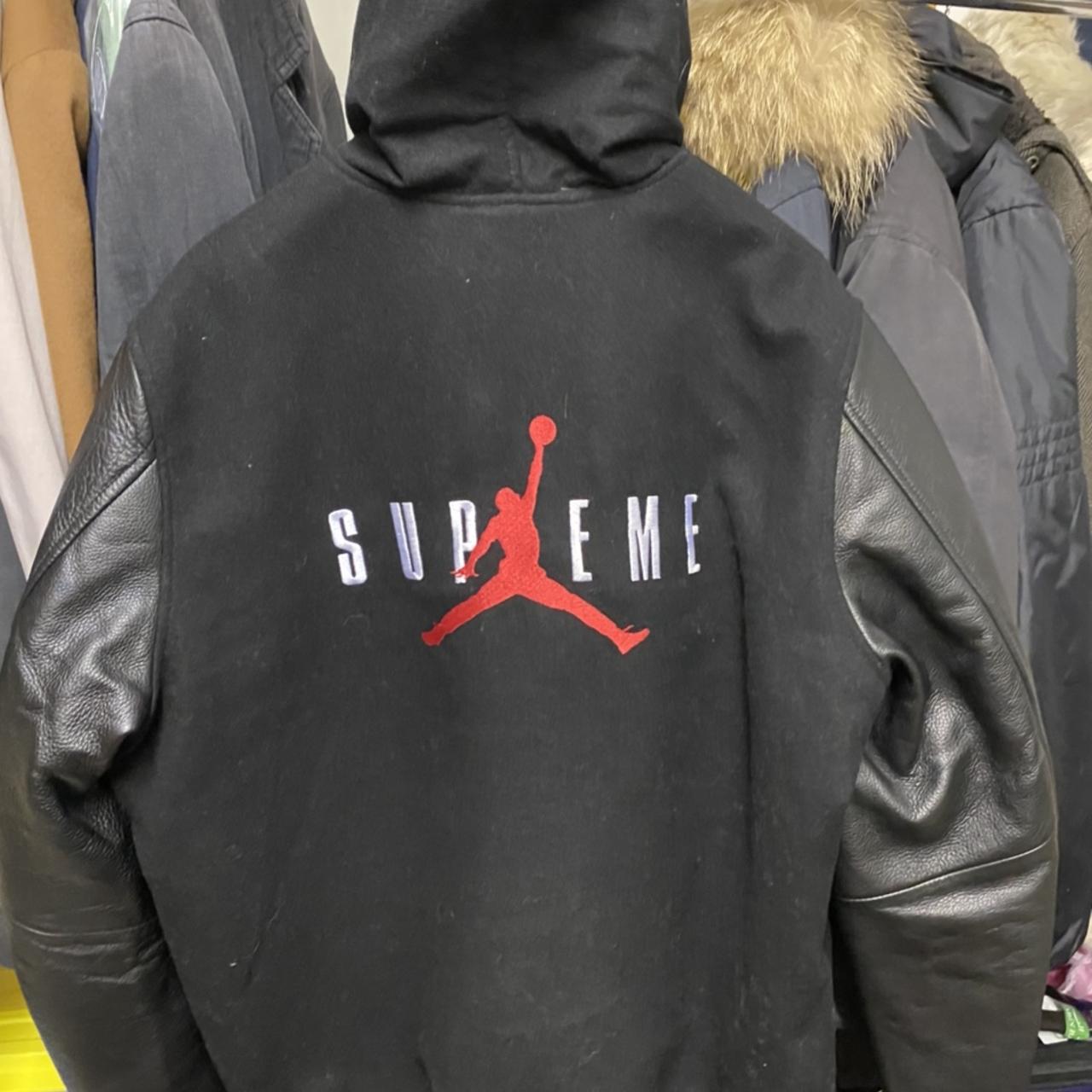 Supreme jordan hot sale varsity jacket