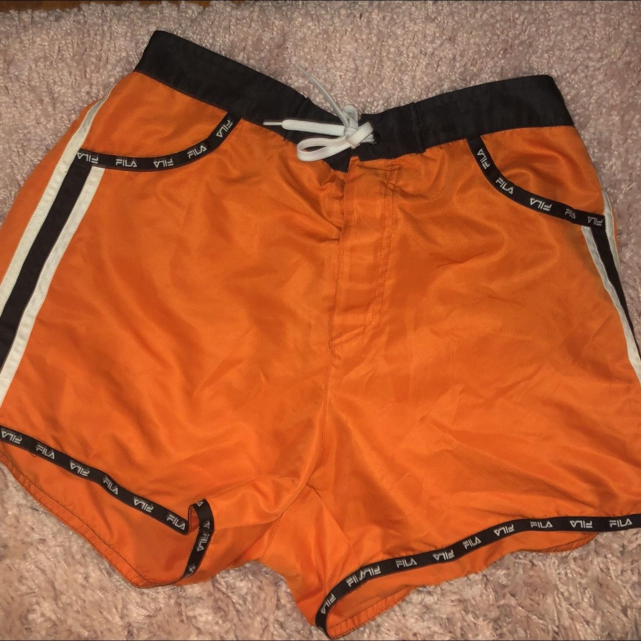 fila shorts mens orange