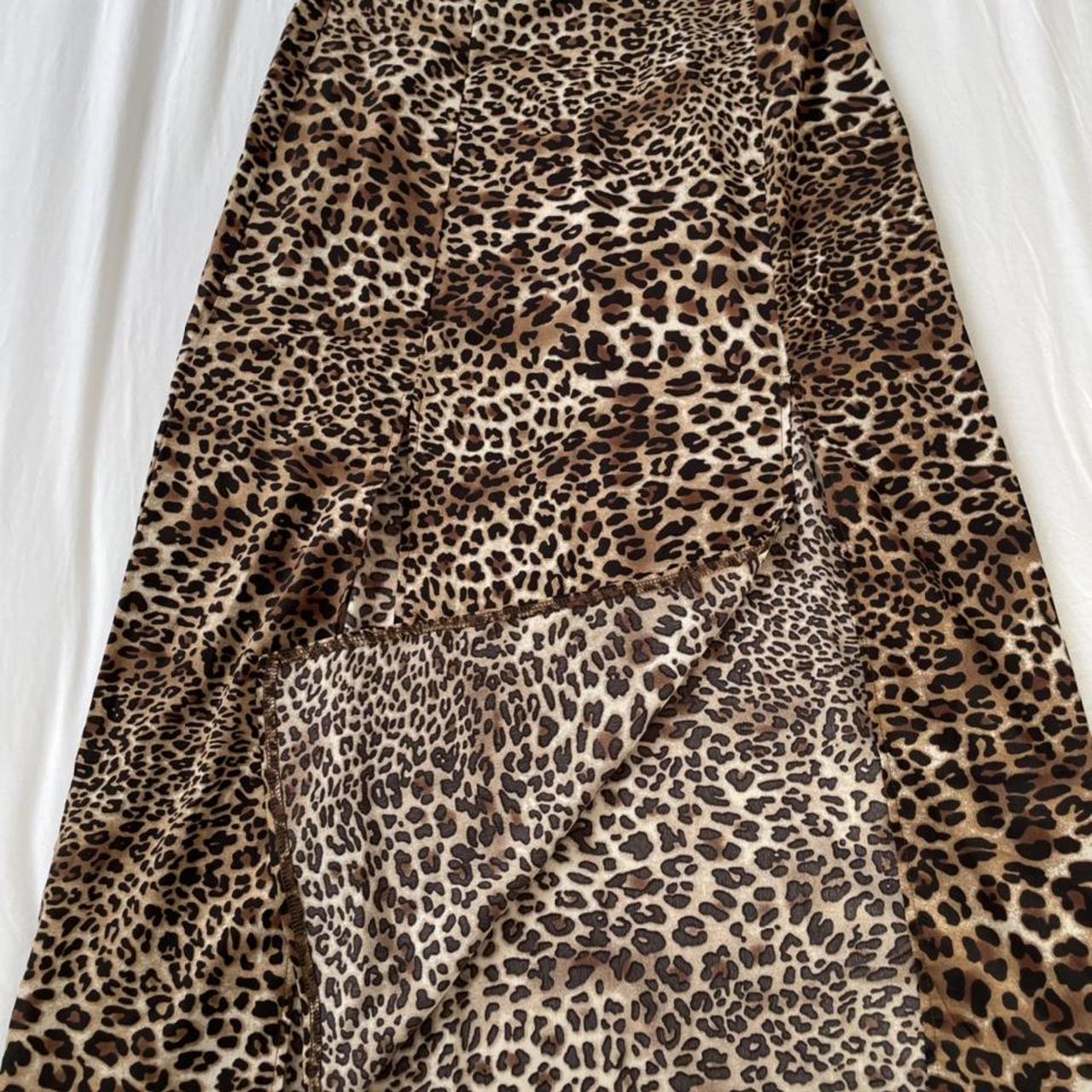 Nasty Gal - Leopard print midi skirt Brand new with... - Depop