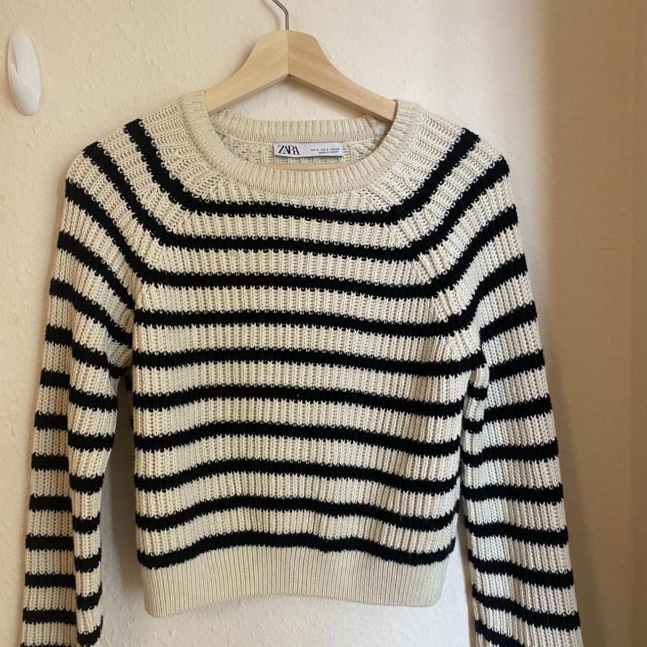 Zara cropped sweater Great condition Autumnal... - Depop