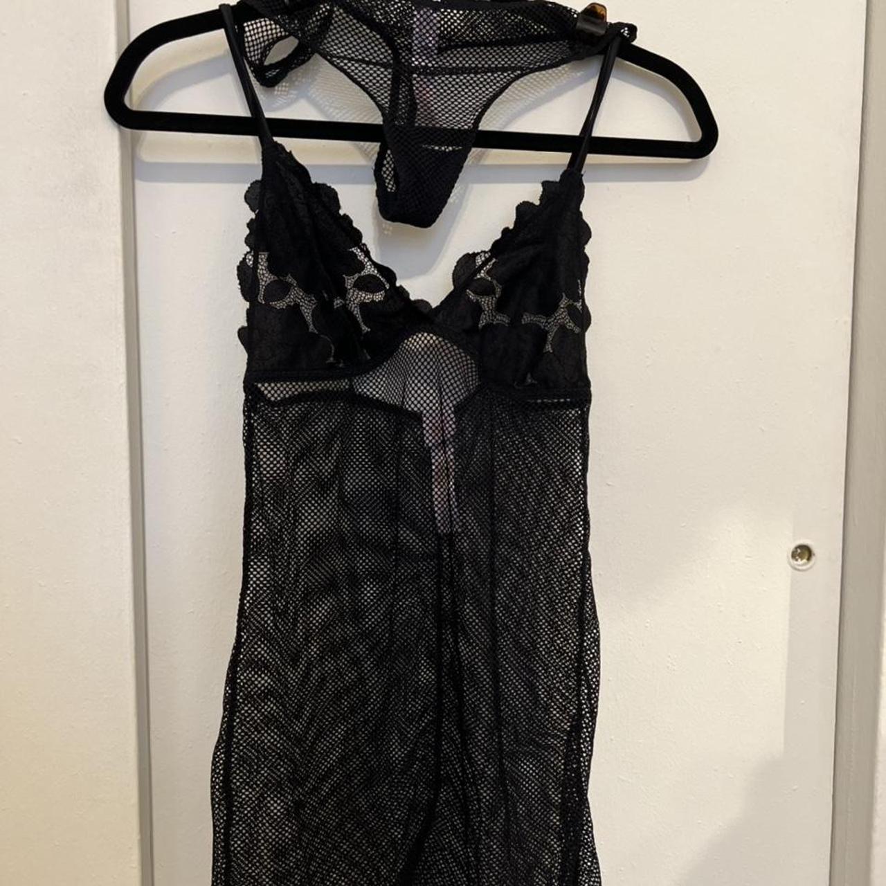 NWOT Savage x Fenty Floral Glow and lace mesh slip