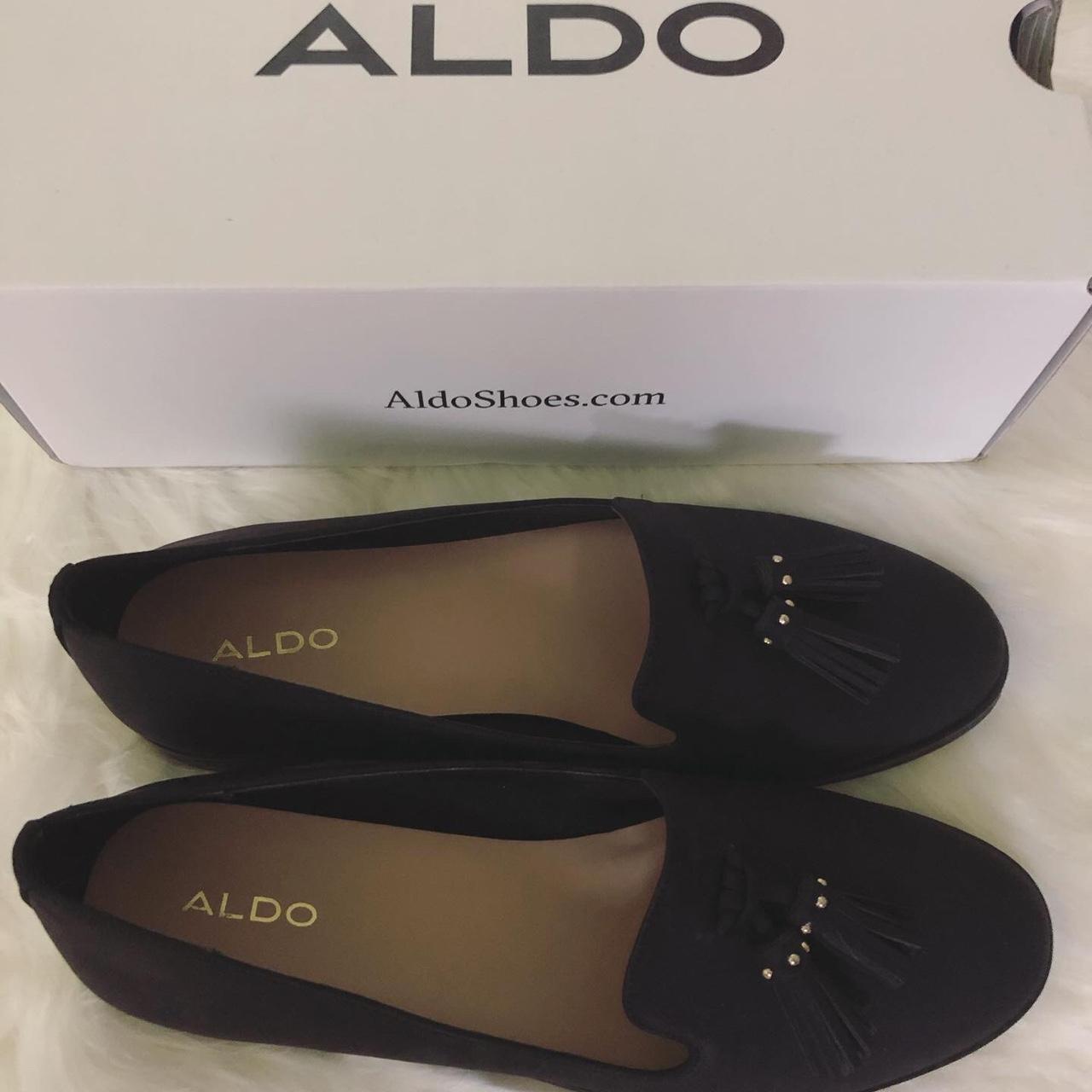 Brand New Aldo Loafers with a 1” heel ~ Size 8 ~... - Depop
