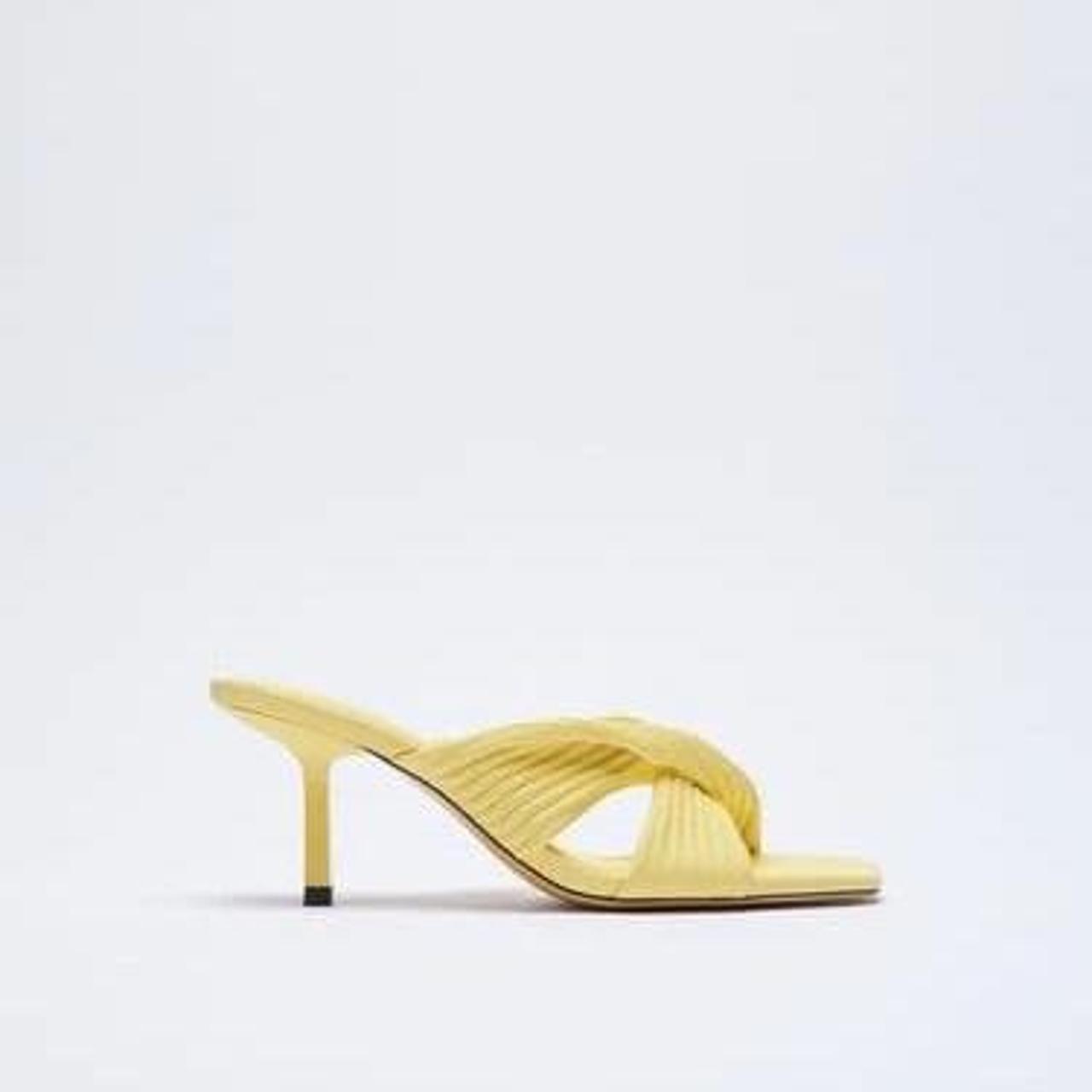 mules jaunes zara