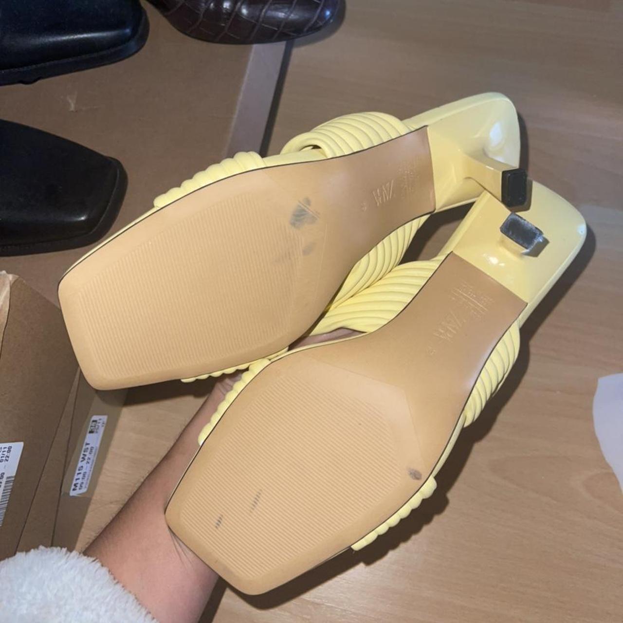 mules jaunes zara