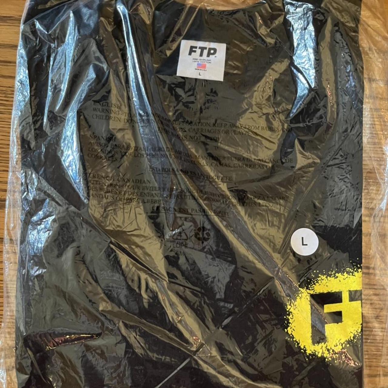 FTP Splatter Logo Tee - Black Size - Large 10/10... - Depop