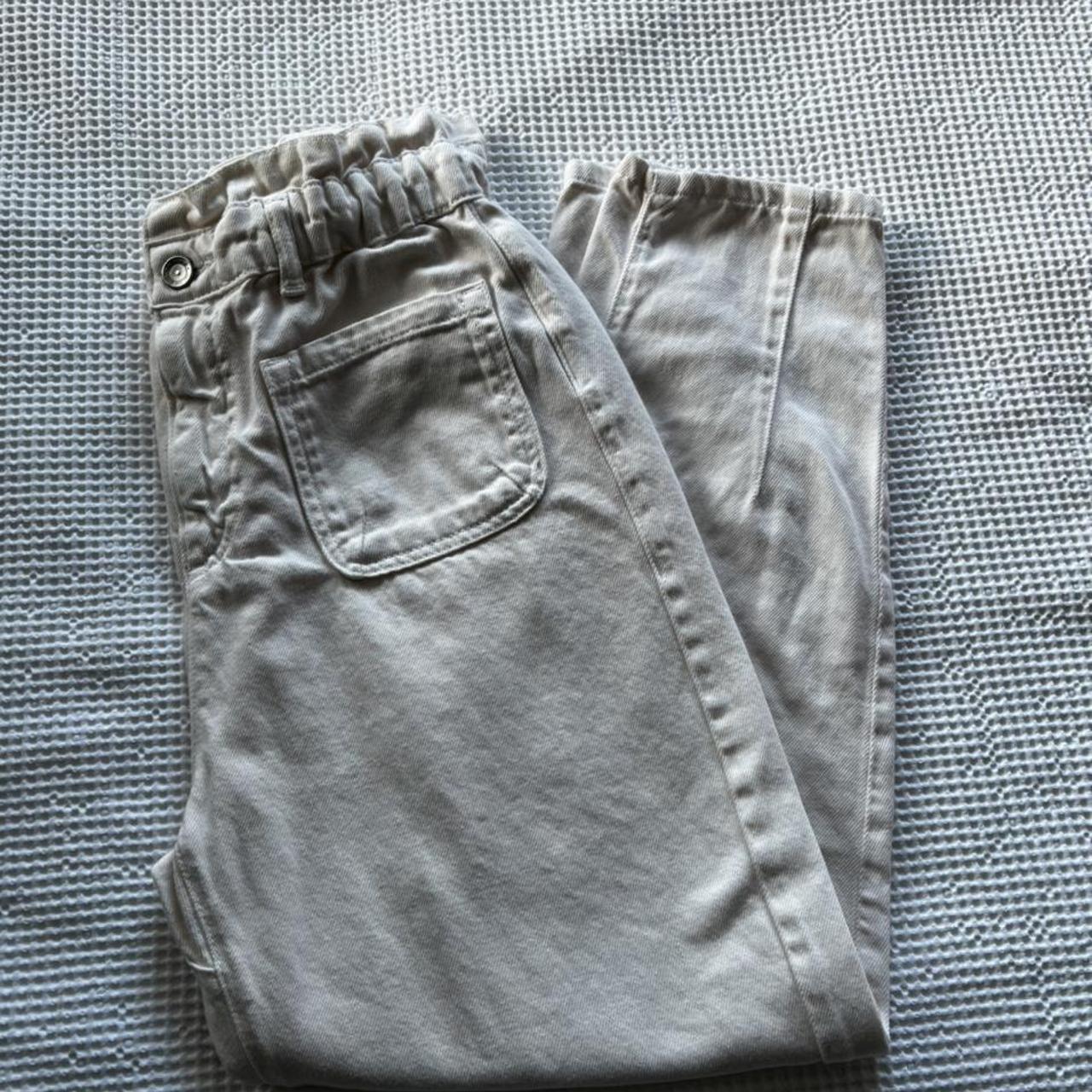 zara baggy paper bag jeans