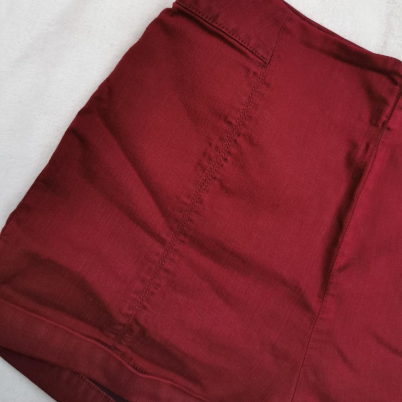 Retro-style burgundy shorts by the Cooperative from... - Depop