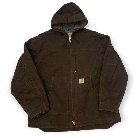 carhartt jacket dark brown