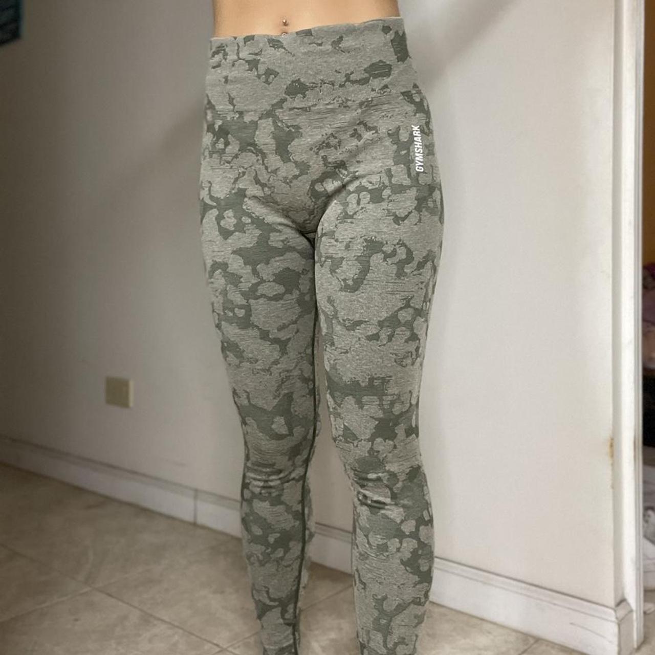 grey camo leggings brand: mipaws worn once only - Depop