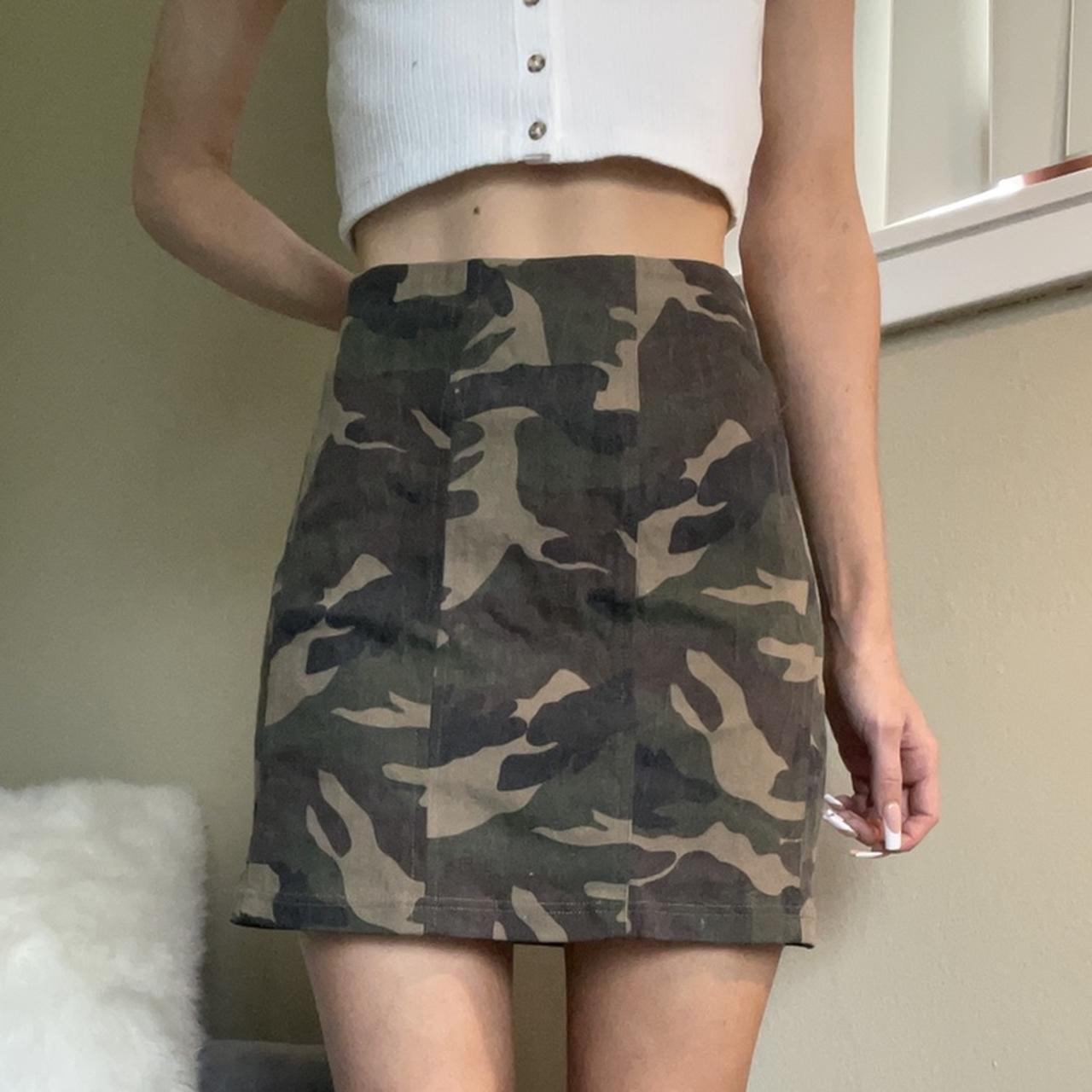 Long camouflage clearance skirt for sale