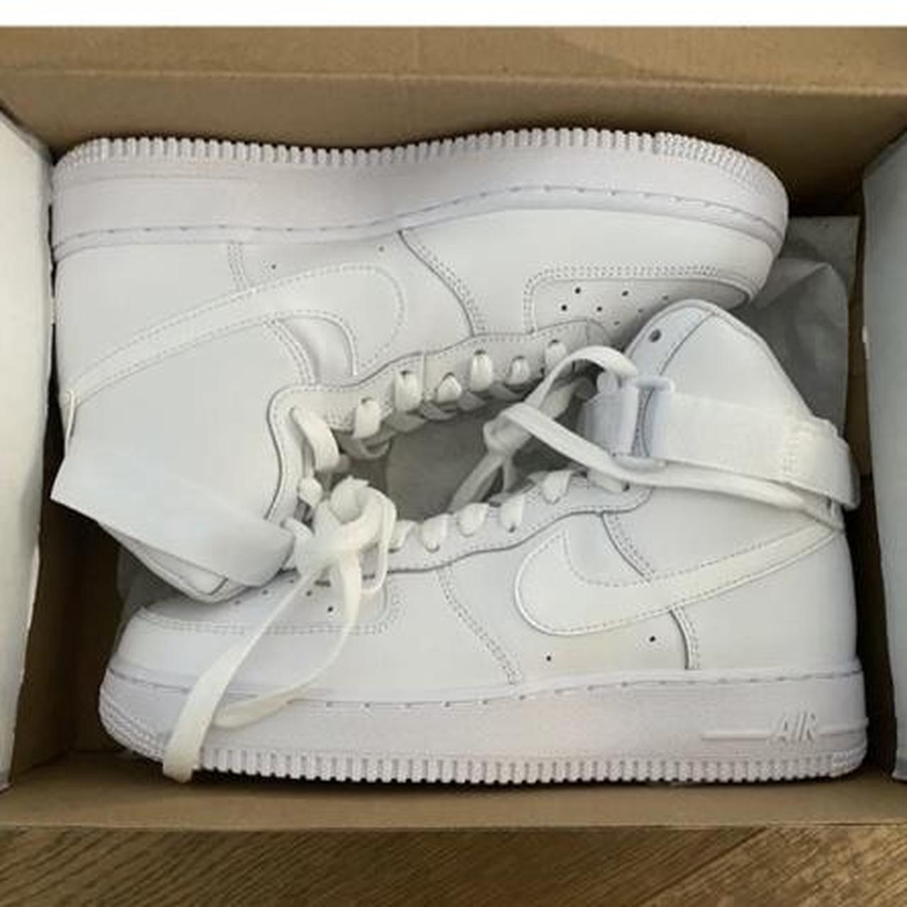 Womens white high Nike airforce 1 🕊 Comes brand new... - Depop