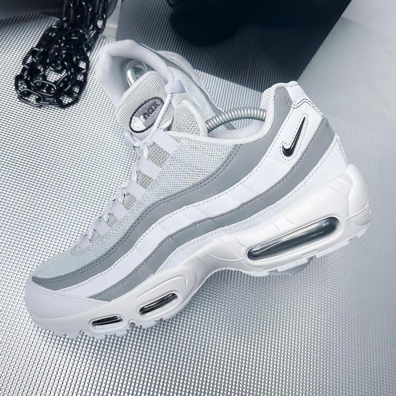 Mens grey brand new Air max 95 wolf grey... - Depop