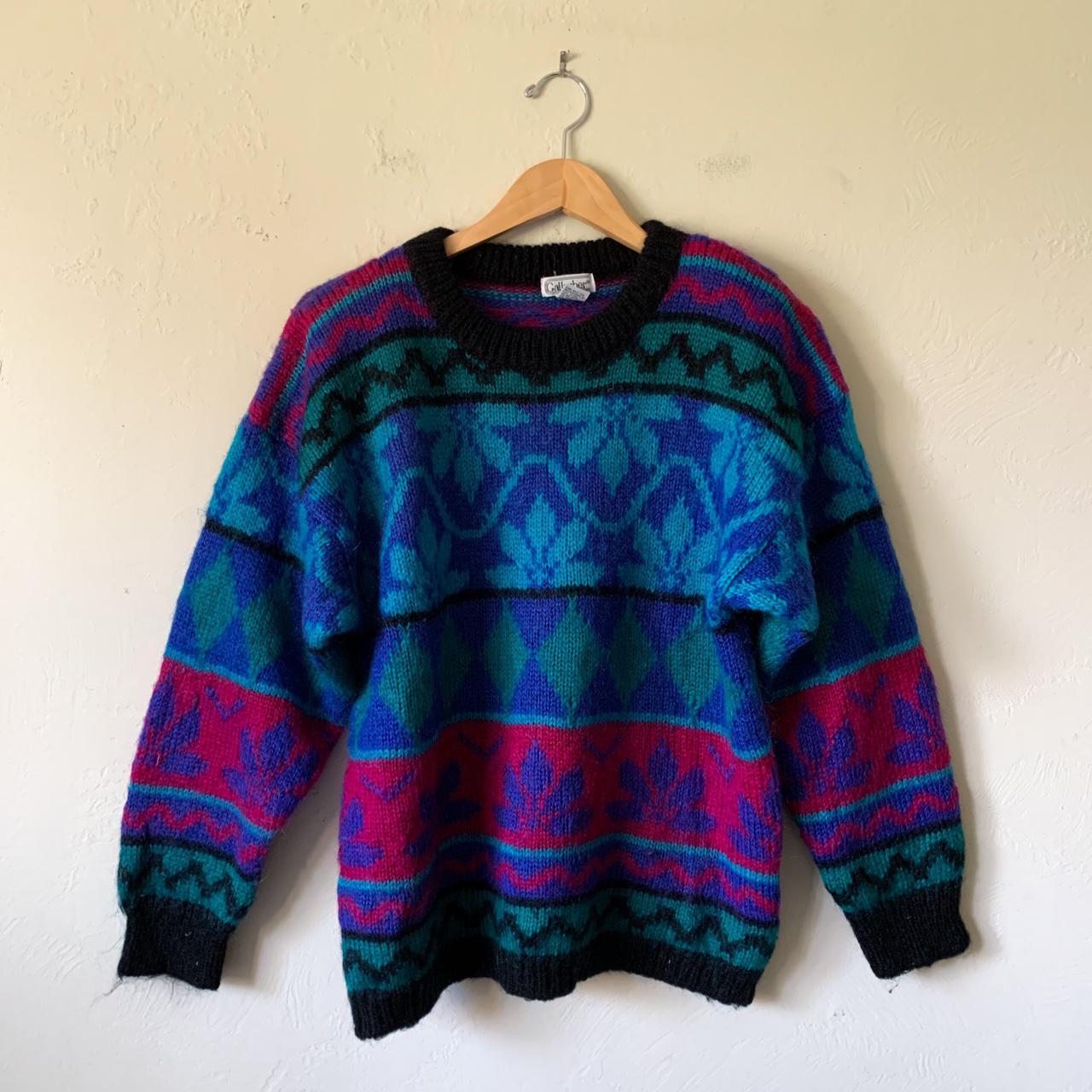 Vintage Gallagher Mohair Sweater Tagged XL fits... - Depop