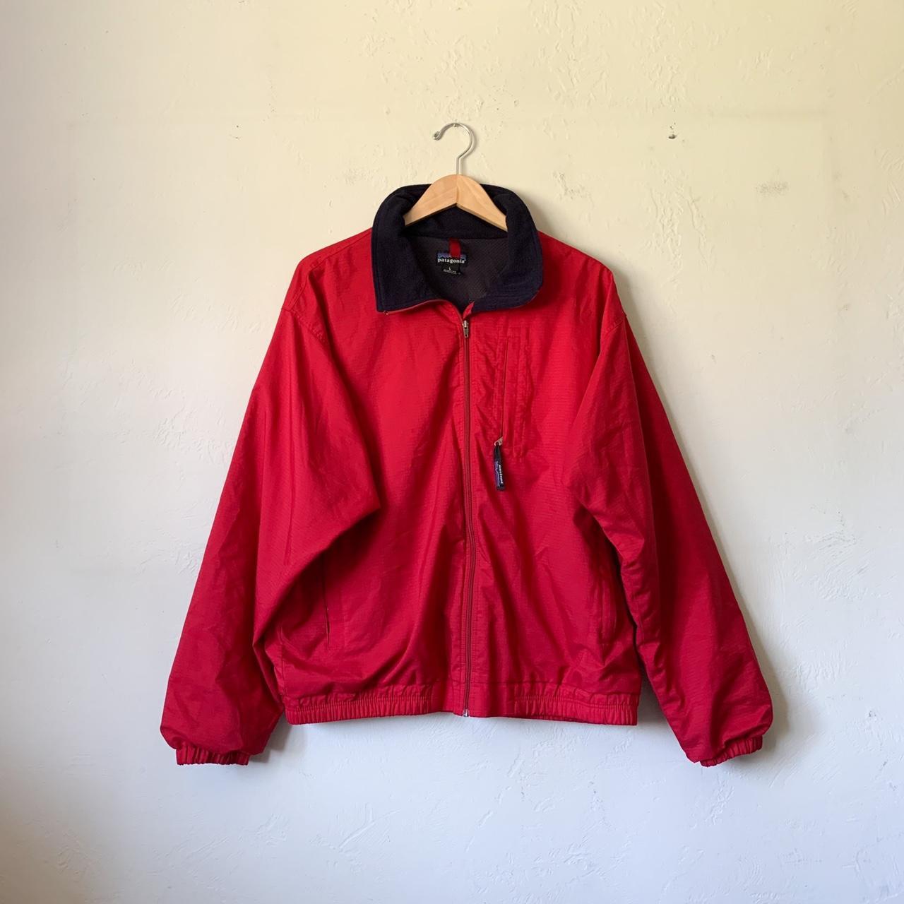 Vintage Red Patagonia Windbreaker Tagged L fits... - Depop