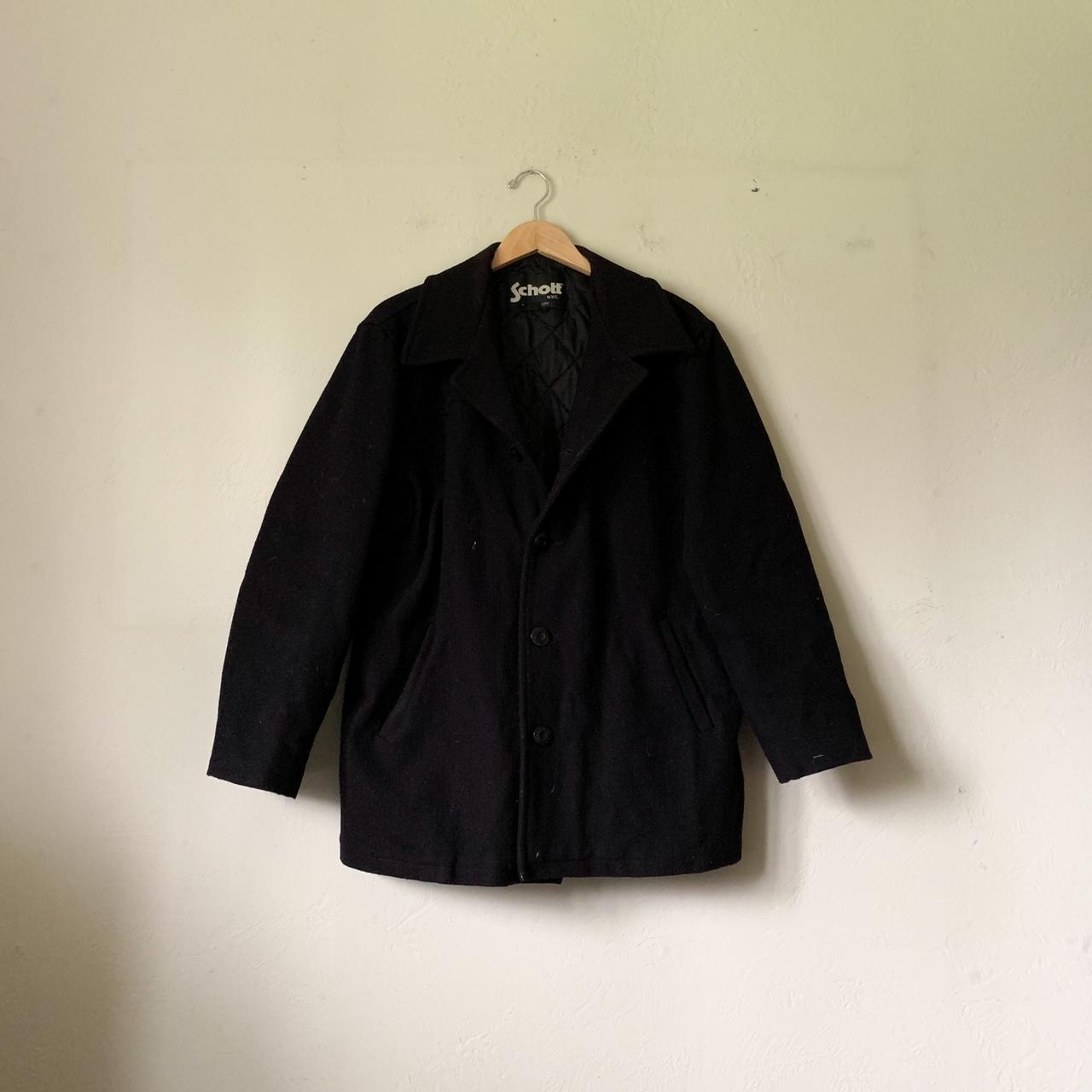 Product Image 1 - Vintage Schott Black Wool Overcoat

Tagged